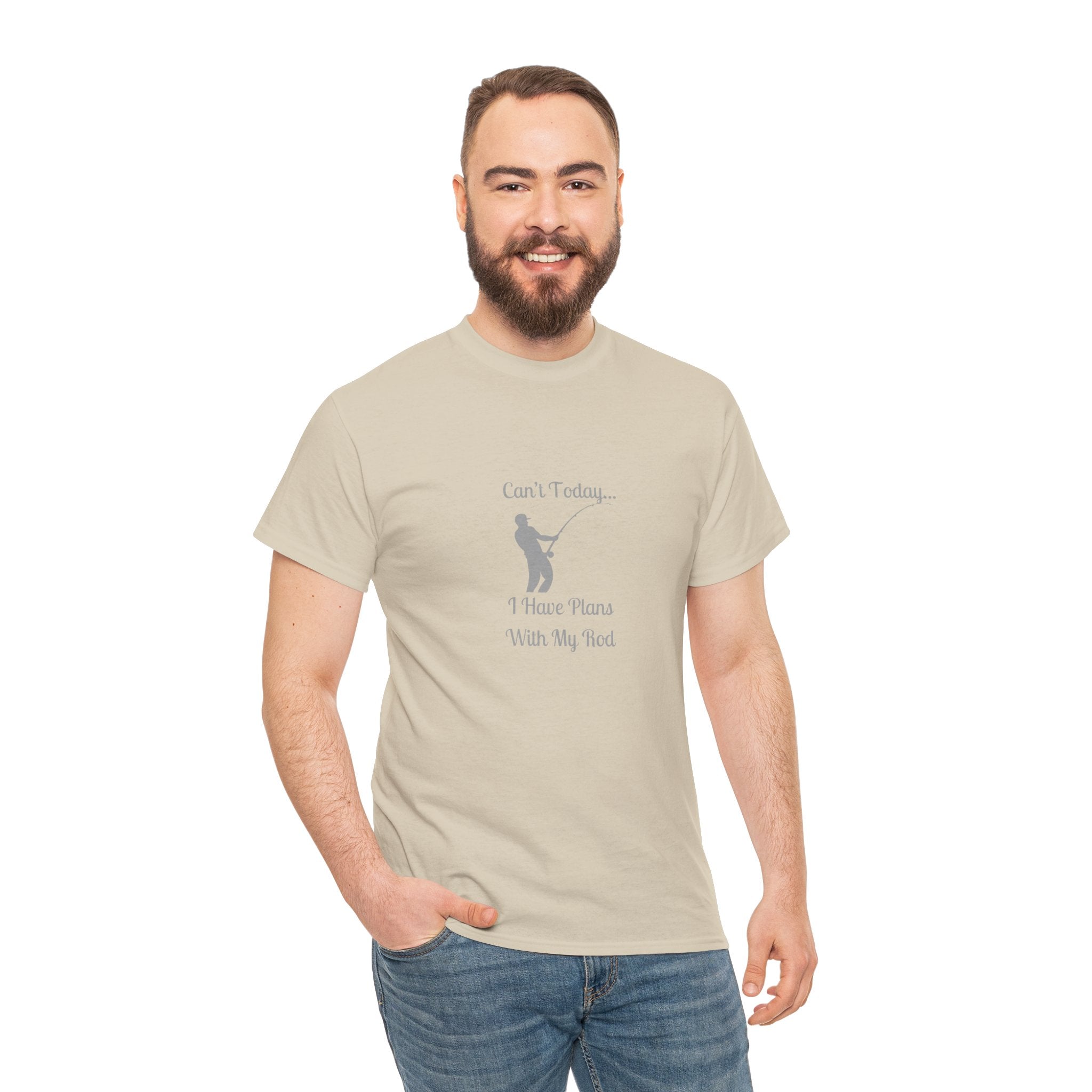 "Can't Today...I Have Plans With My Rod" Funny Fishing Softstyle Tee — Gift for Anglers
