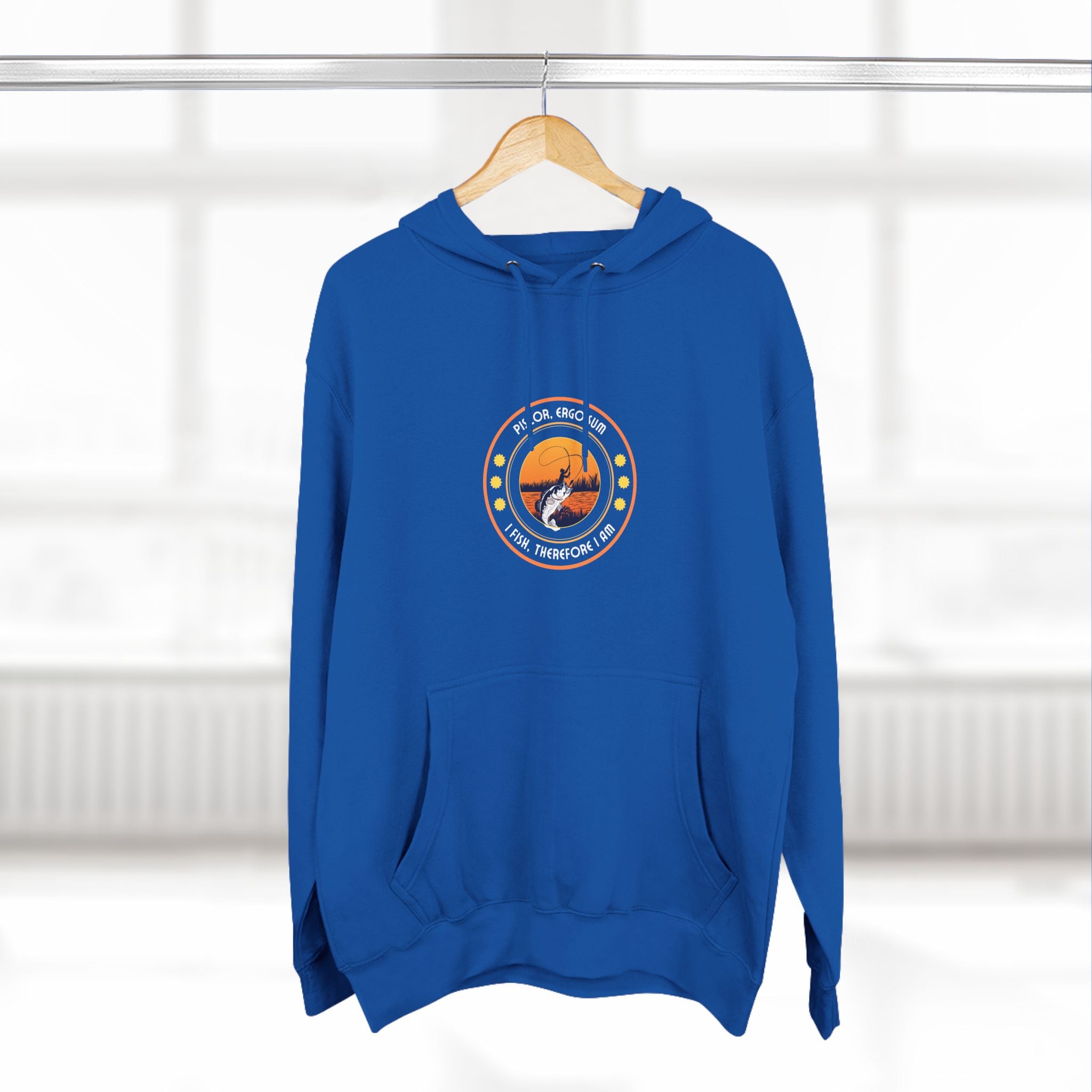 "I Fish, Therefore I Am" - Cozy Fleece for Outdoor Lovers