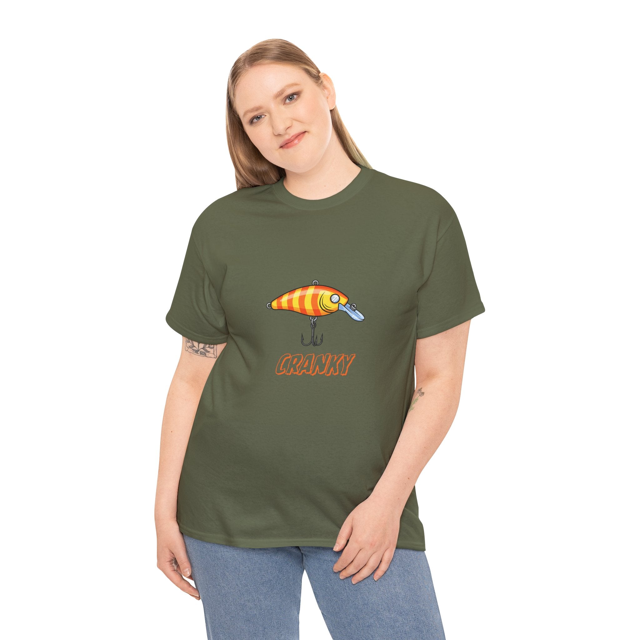 Fishing Lure 'Cranky' T-Shirt — Angler Graphic Tee for Fishermen & Outdoors
