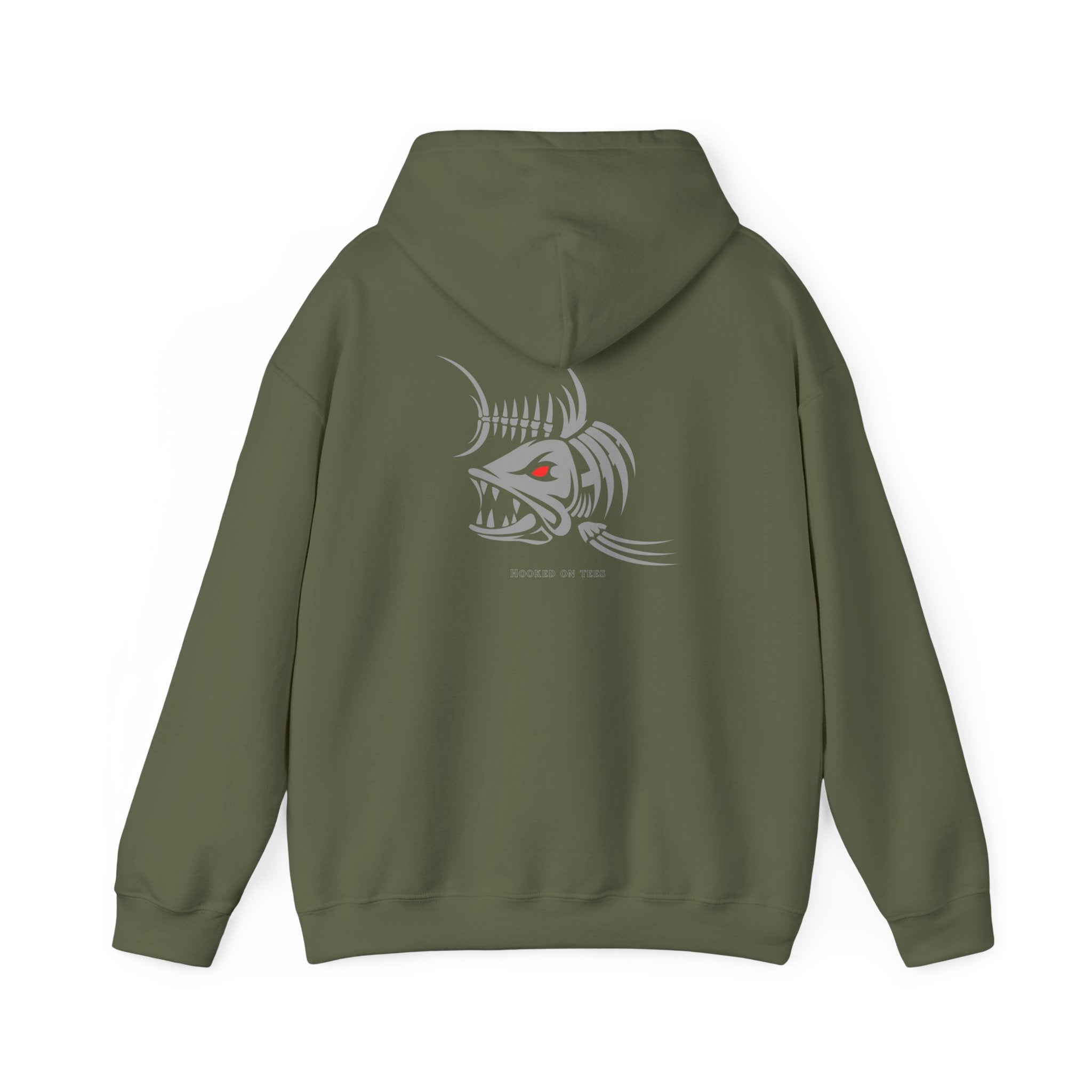 "Fishing University" Unisex Heavy Blend Hoodie - Fun Design for Fishermen