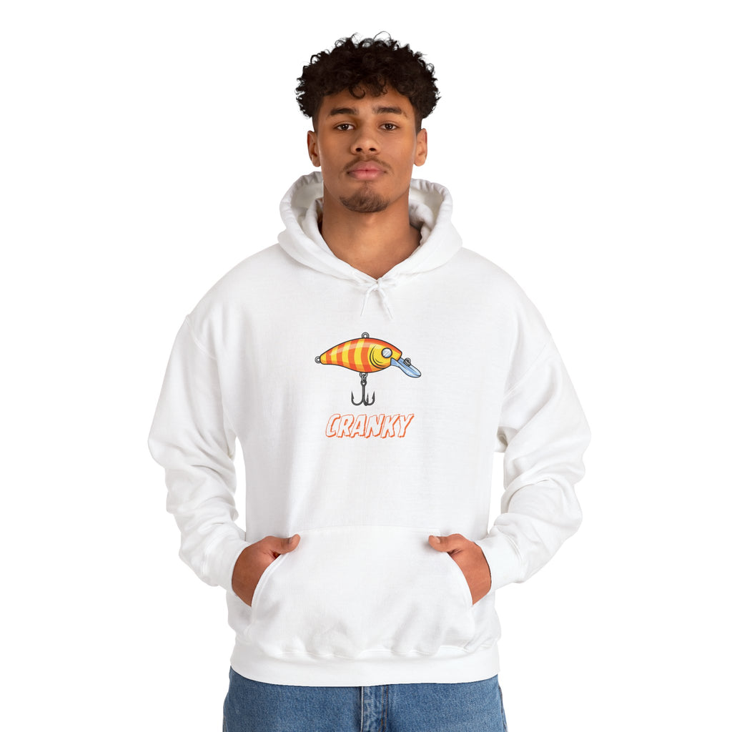 Fishing Lure Hoodie — Retro Crankbait Design "CRANKY"