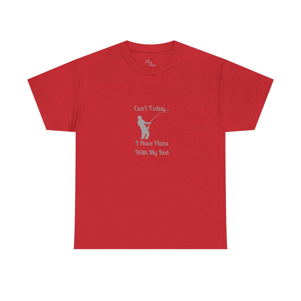 "Can't Today...I Have Plans With My Rod" Funny Fishing Softstyle Tee — Gift for Anglers