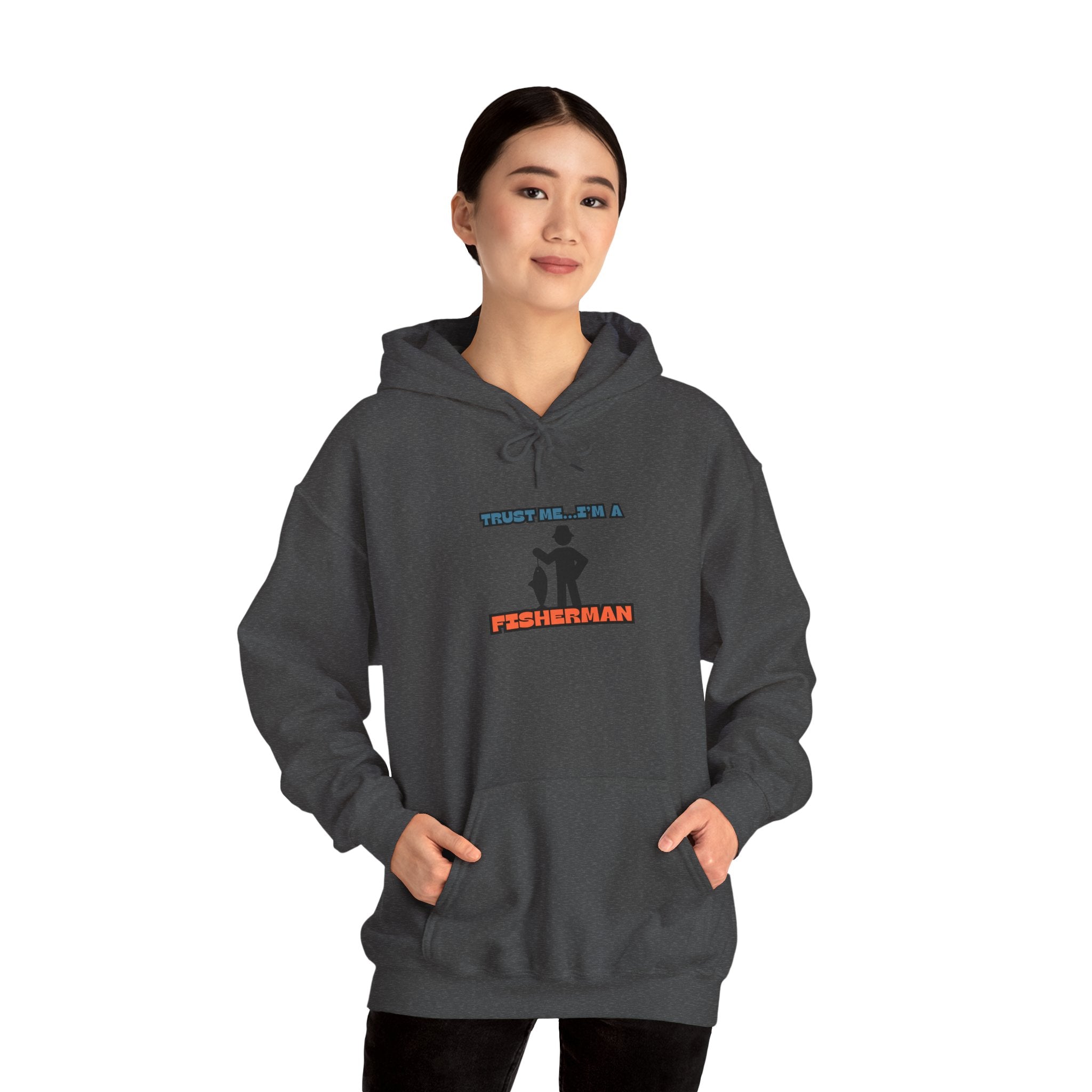 "Trust Me, I'm a Fisherman" Hoodie | Unisex Heavy Blend Sweatshirt for Fishing Lovers