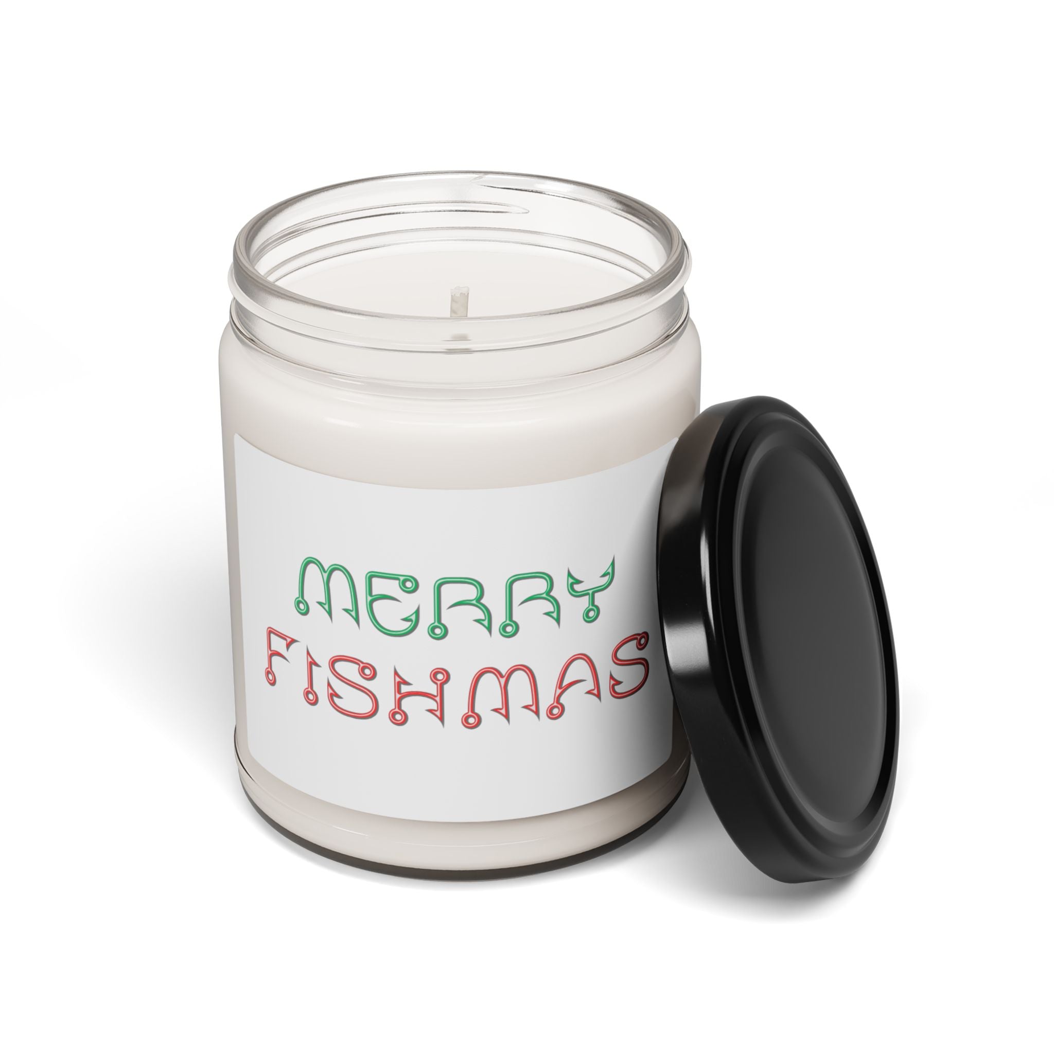 Merry Fishmas Soy Candle — 9oz Holiday Scented Jar Candle