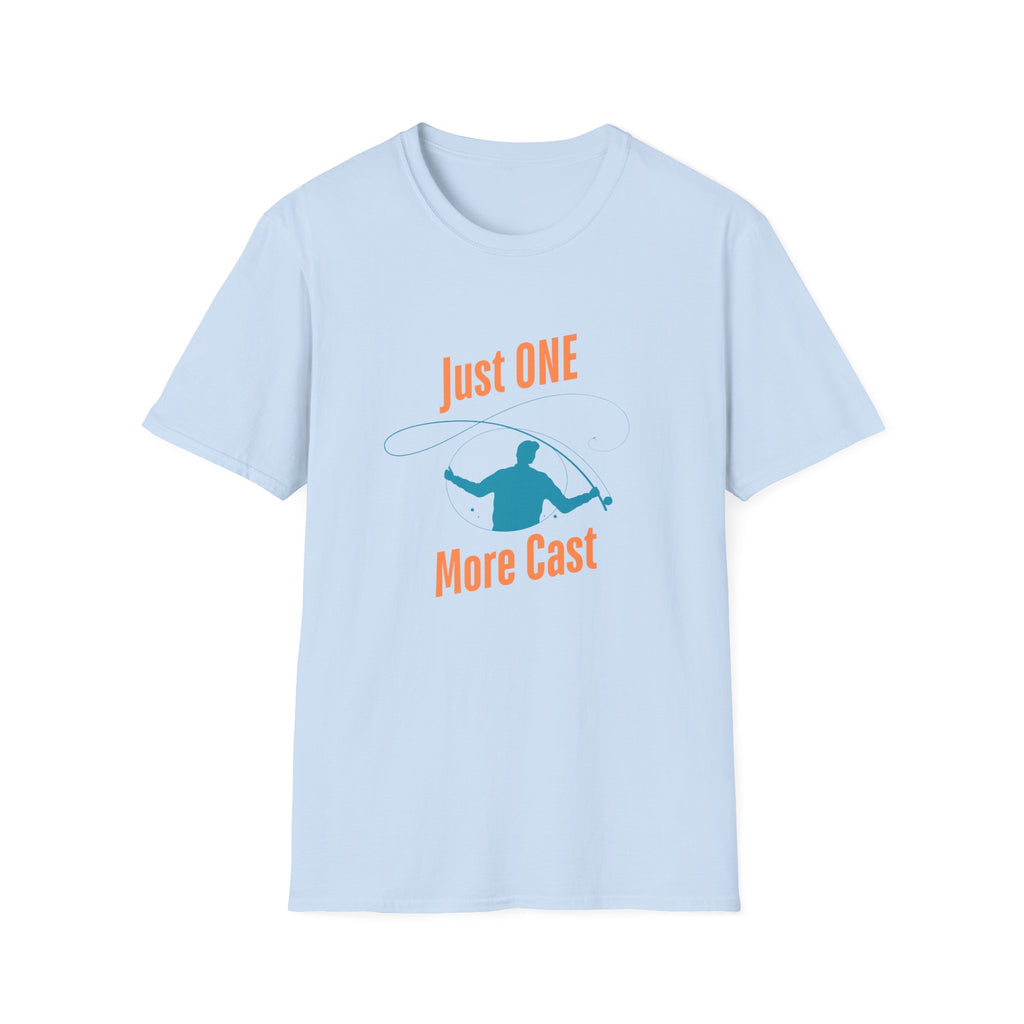 "Just ONE More Cast" Fishing T-Shirt - Unisex Softstyle Tee
