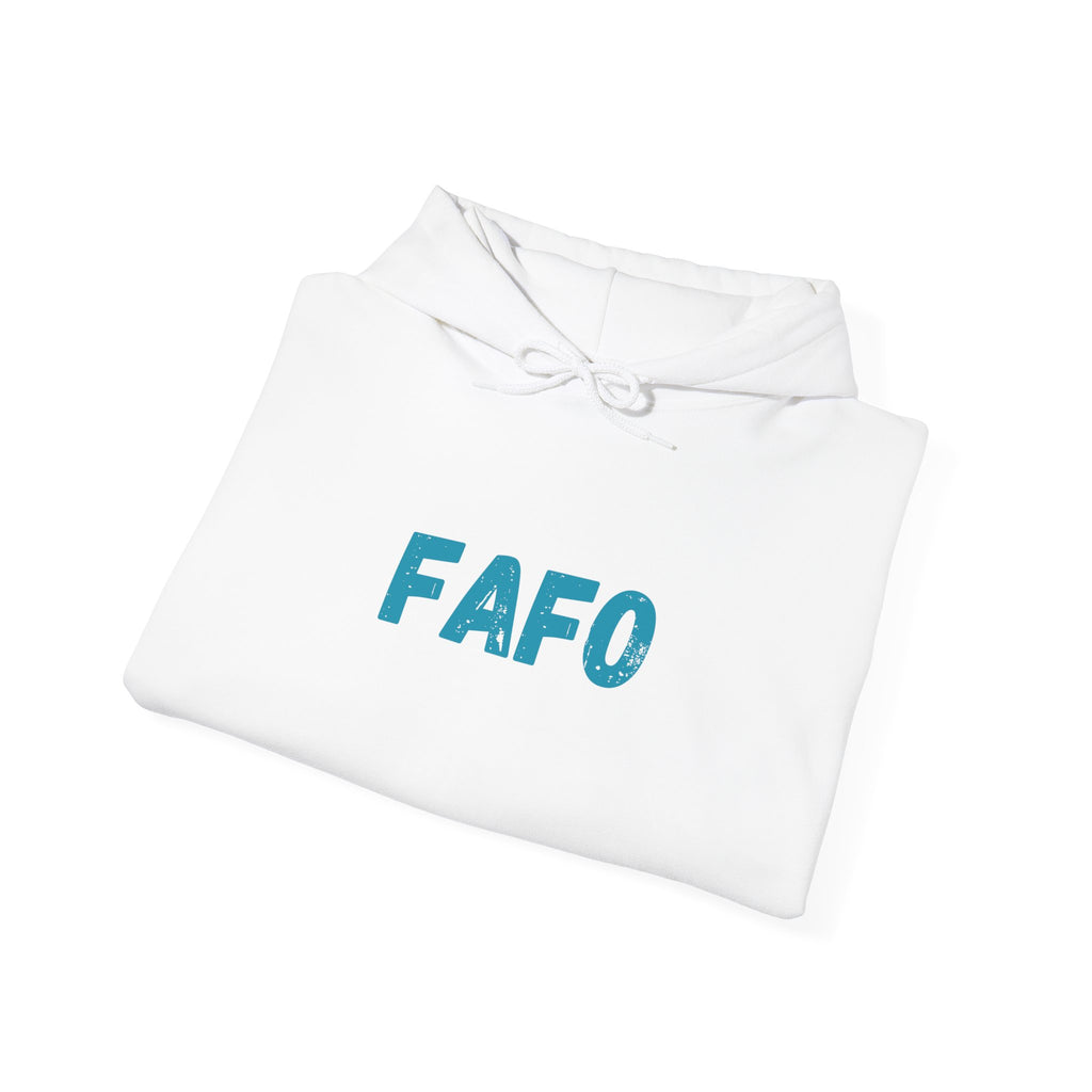 "FAFO - Fish Around and Find Out" Shark Unisex Heavy Blend™ Hooded Sweatshirt - Fun & Casual Streetwear