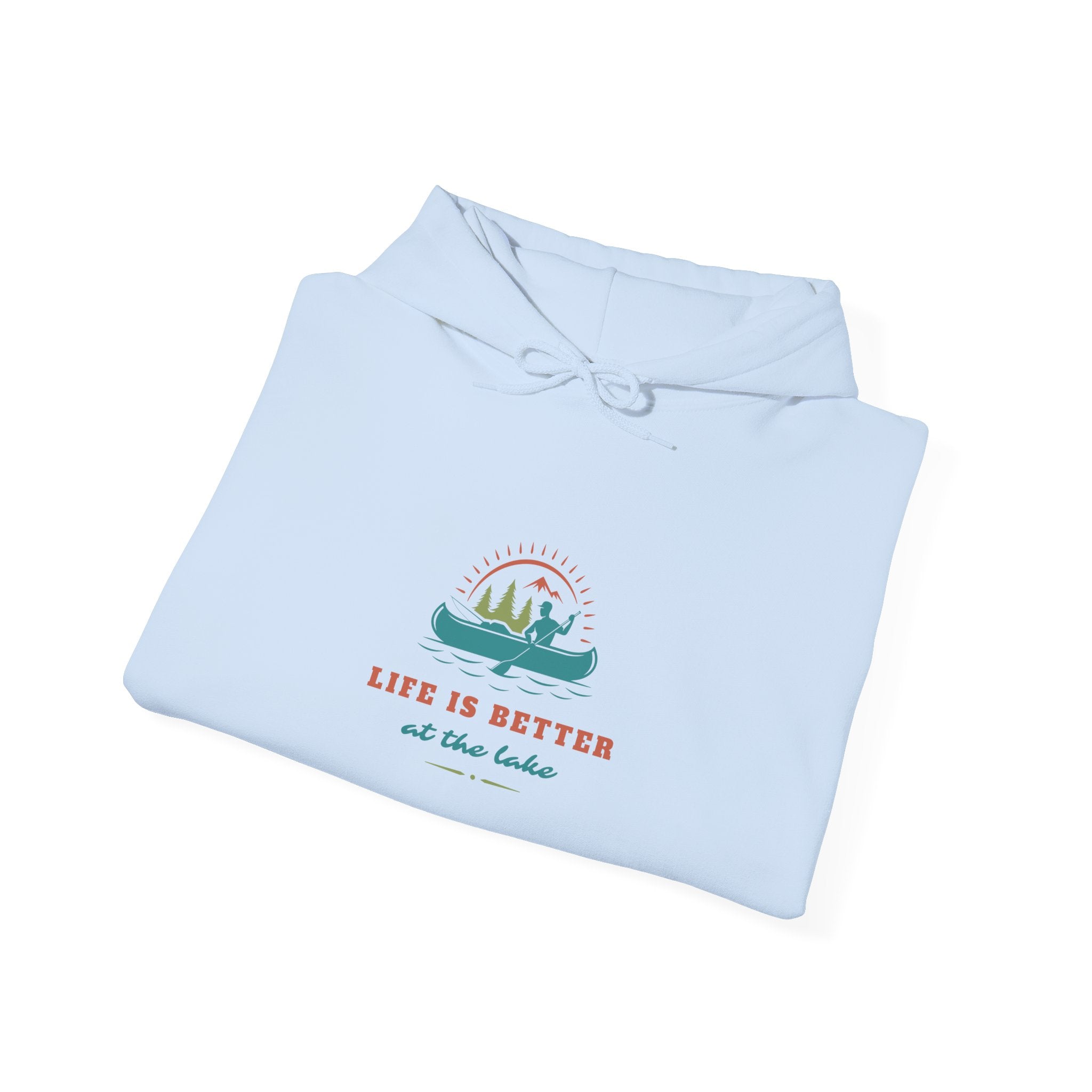 "Life Is Better at the Lake" Hoodie — Cozy Lake Cabin Hooded Sweatshirt