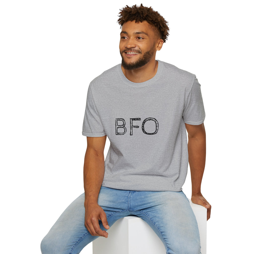 "BFO: Boat Flips Only" Unisex Softstyle T-Shirt - Perfect for Fishing Enthusiasts