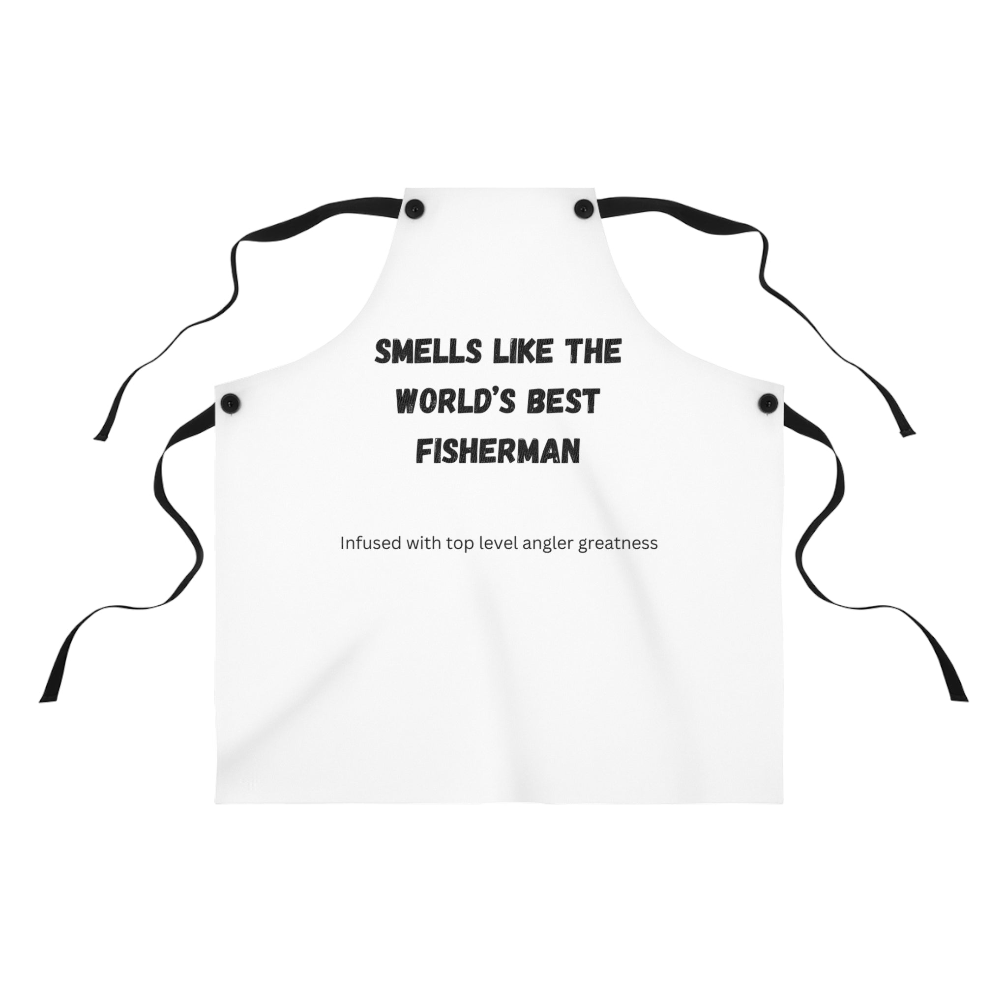 Smells Like the World's Best Fisherman Apron — Funny Fishing Gift for Anglers