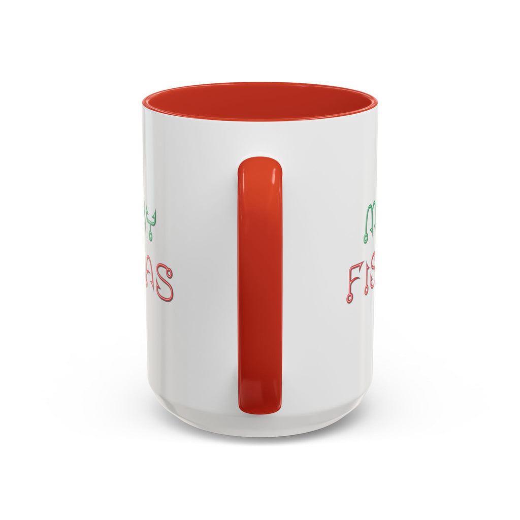 Merry Fishmas Coffee Mug — Funny Holiday Fishing Gift (11/15 oz)