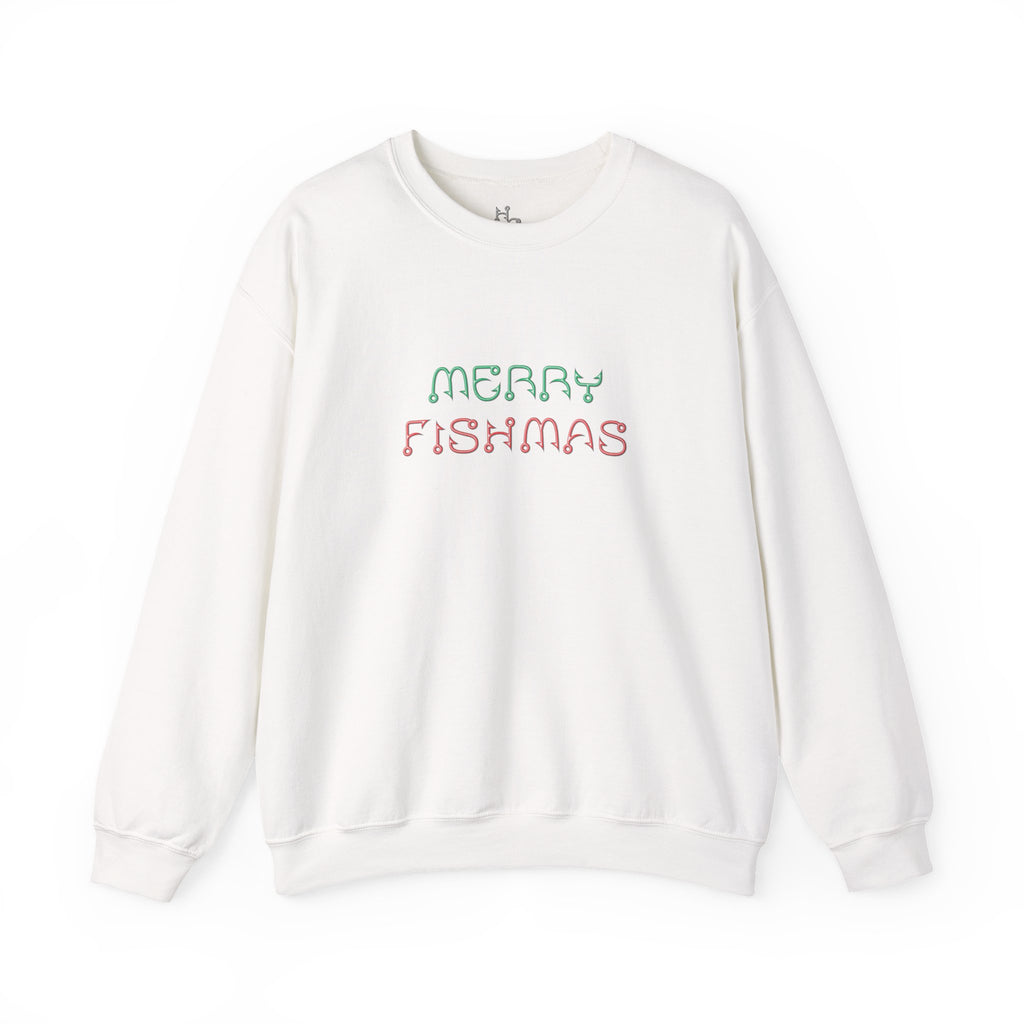 Sweatshirt — "Merry Fishmas" Pastel Holiday Crewneck