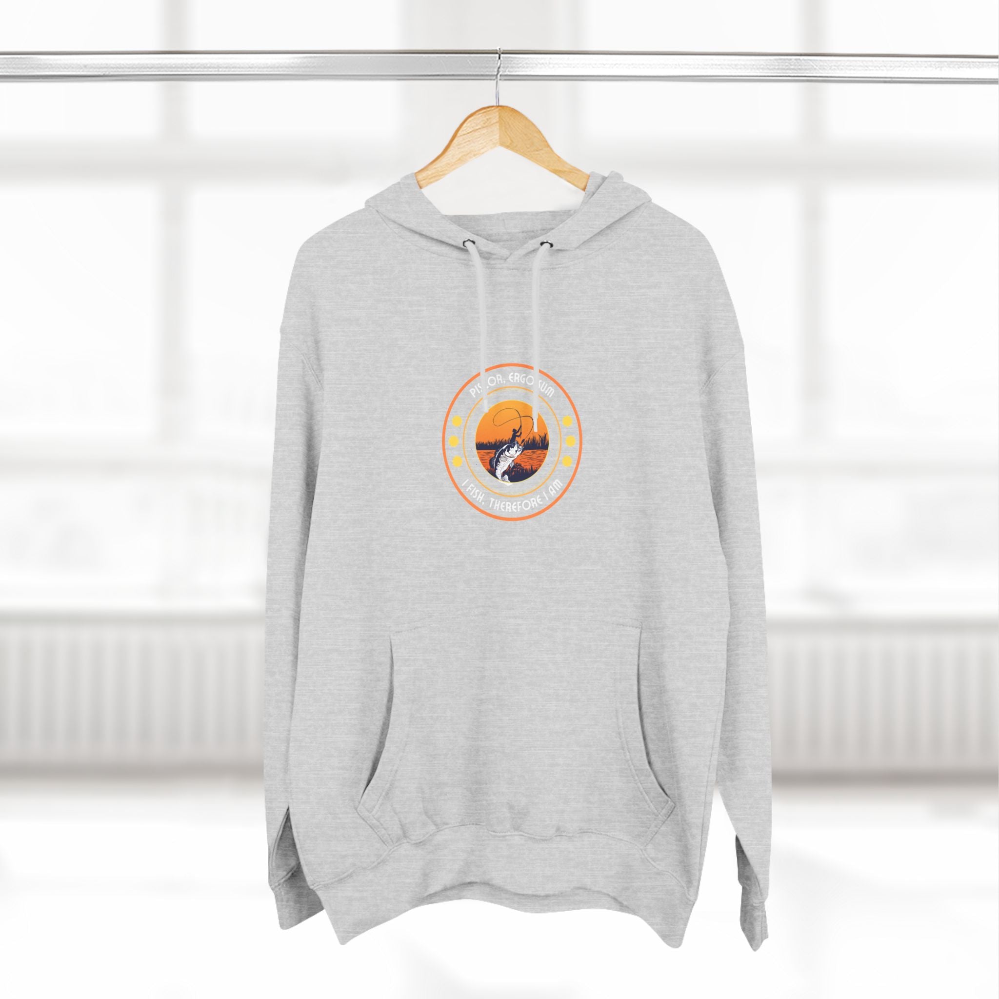 "I Fish, Therefore I Am" - Cozy Fleece for Outdoor Lovers