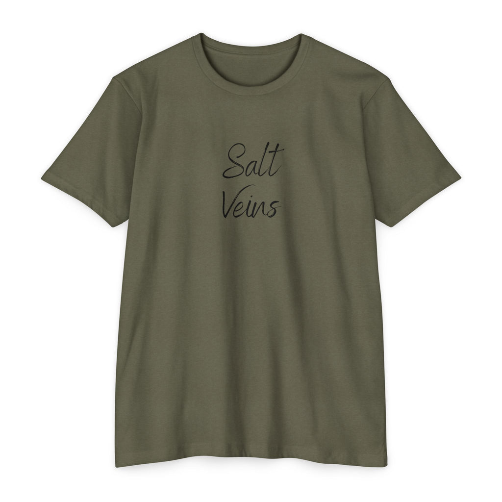 "Salt Veins" Fishing Lifestyle CVC Jersey Tee — Gift for Anglers