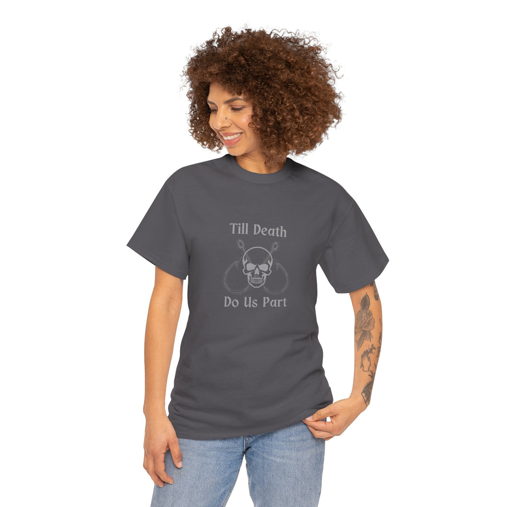 "Till Death Do Us Part" Funny Fishing Softstyle Tee — Gift for Anglers
