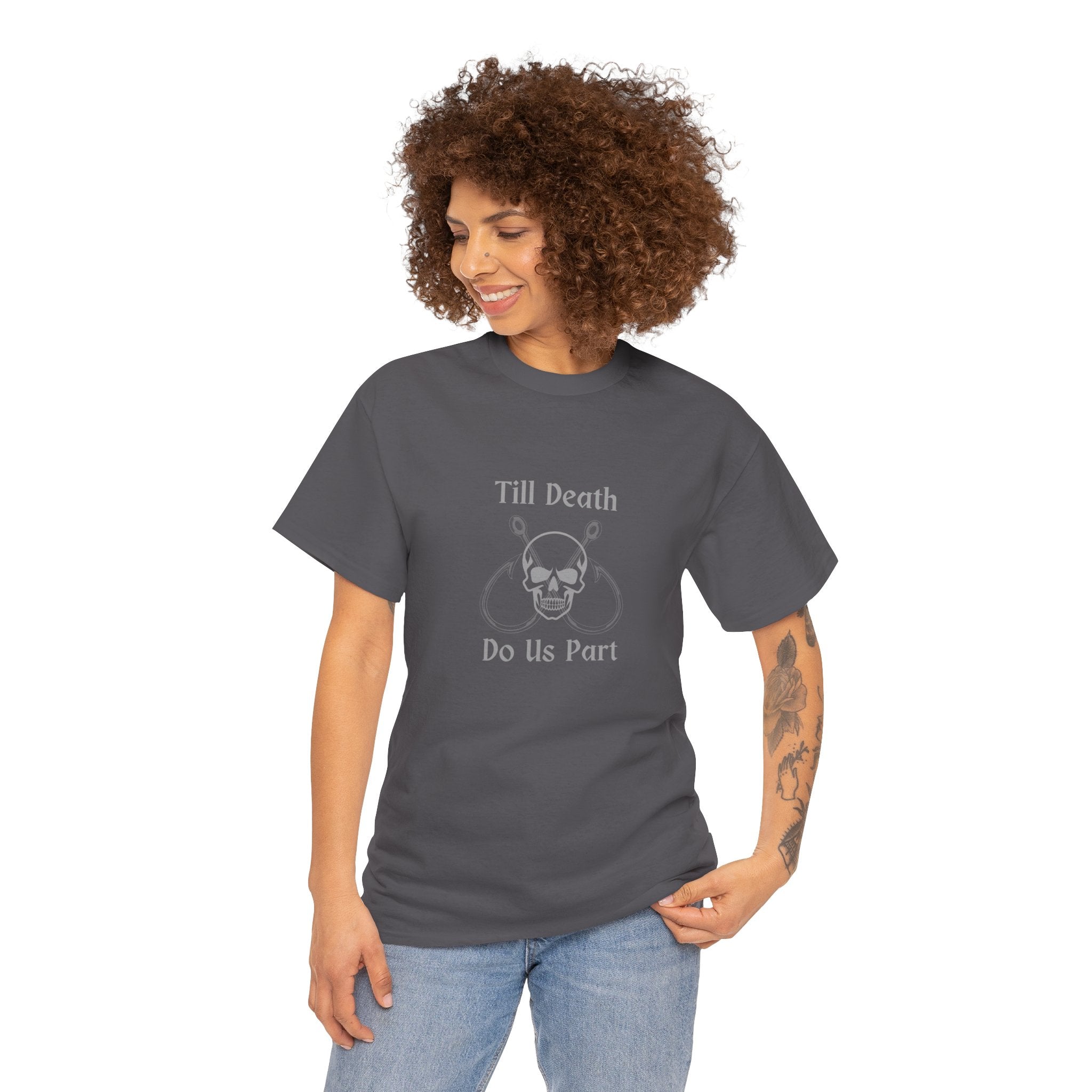 "Till Death Do Us Part" Funny Fishing Softstyle Tee — Gift for Anglers