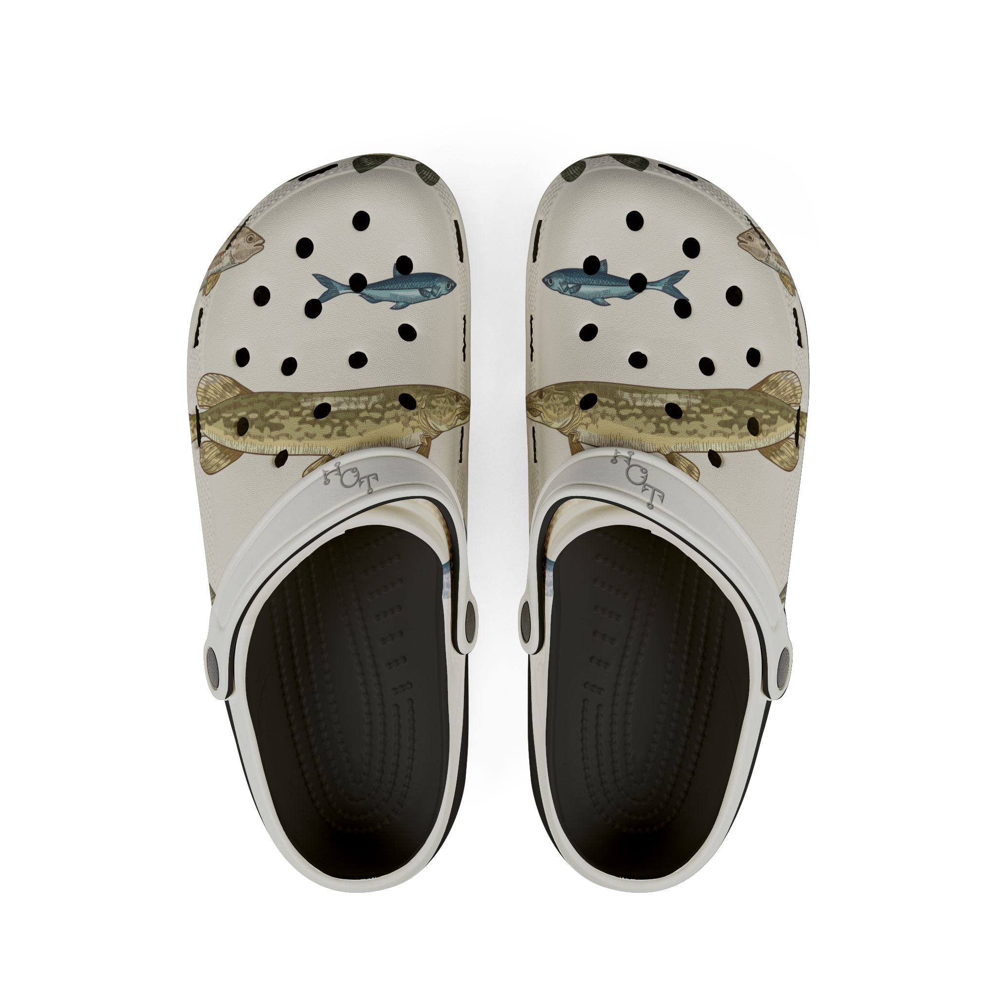 Fish Pattern Foam Clogs — Fish Themed EVA Shoes