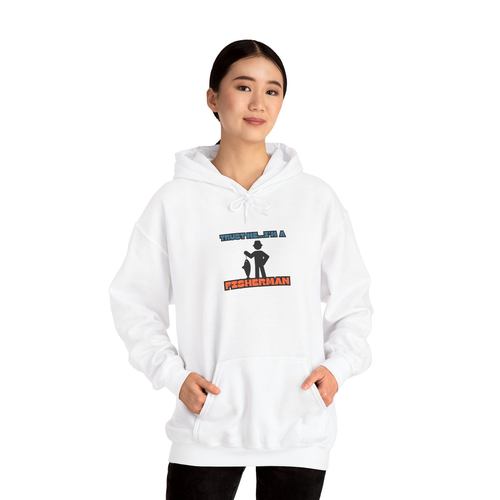"Trust Me, I'm a Fisherman" Hoodie | Unisex Heavy Blend Sweatshirt for Fishing Lovers