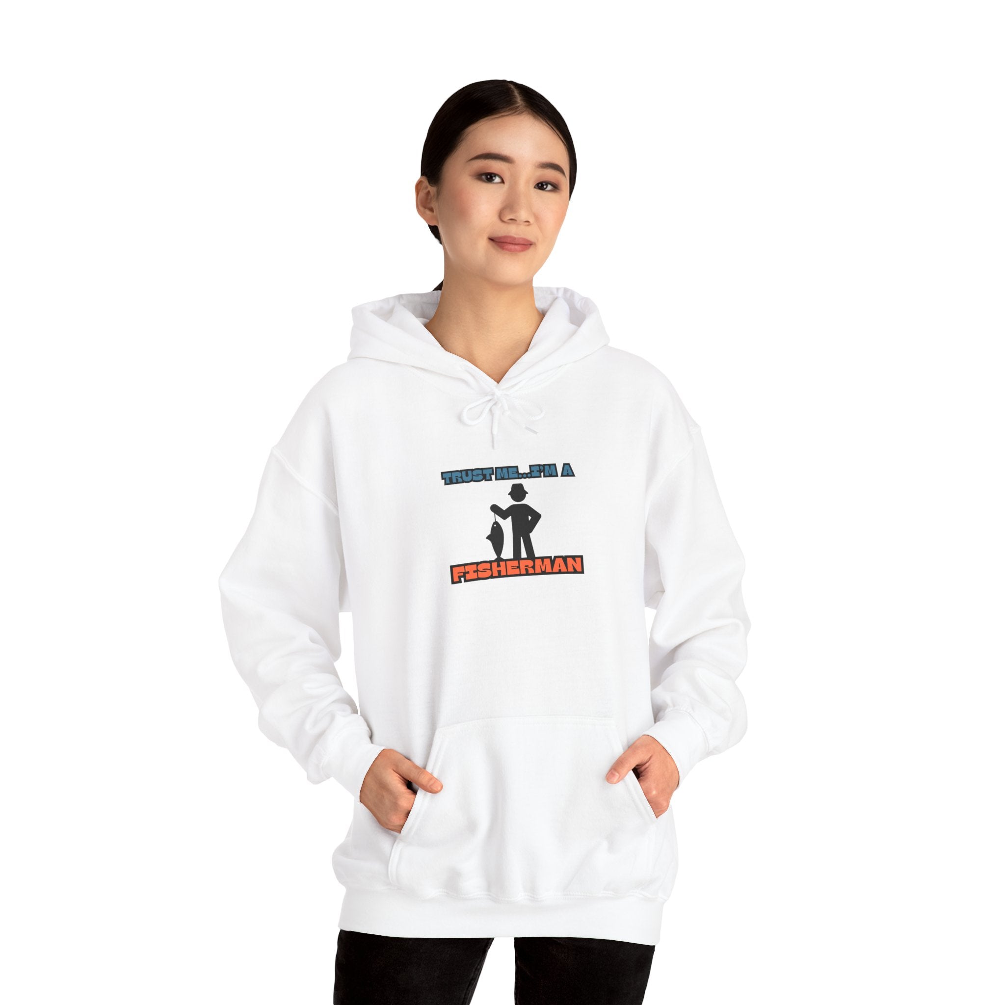 "Trust Me, I'm a Fisherman" Hoodie | Unisex Heavy Blend Sweatshirt for Fishing Lovers