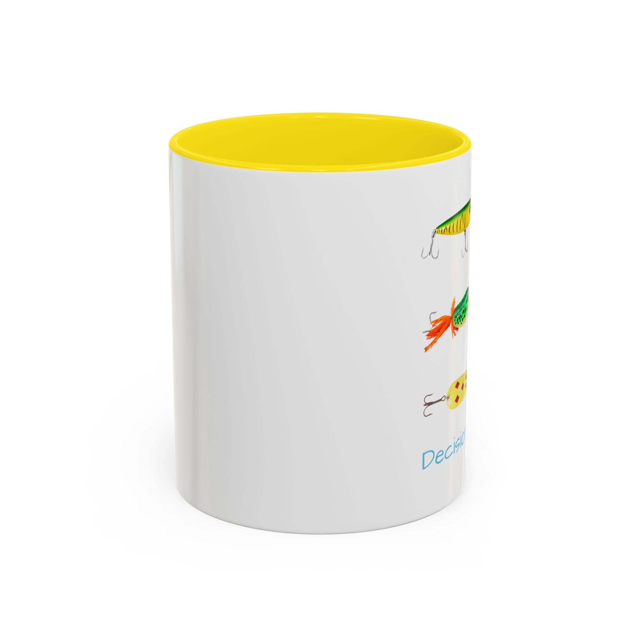 Angler's Accent Coffee Mug - "Decisions...Decisions..." Perfect for Fishing Enthusiasts