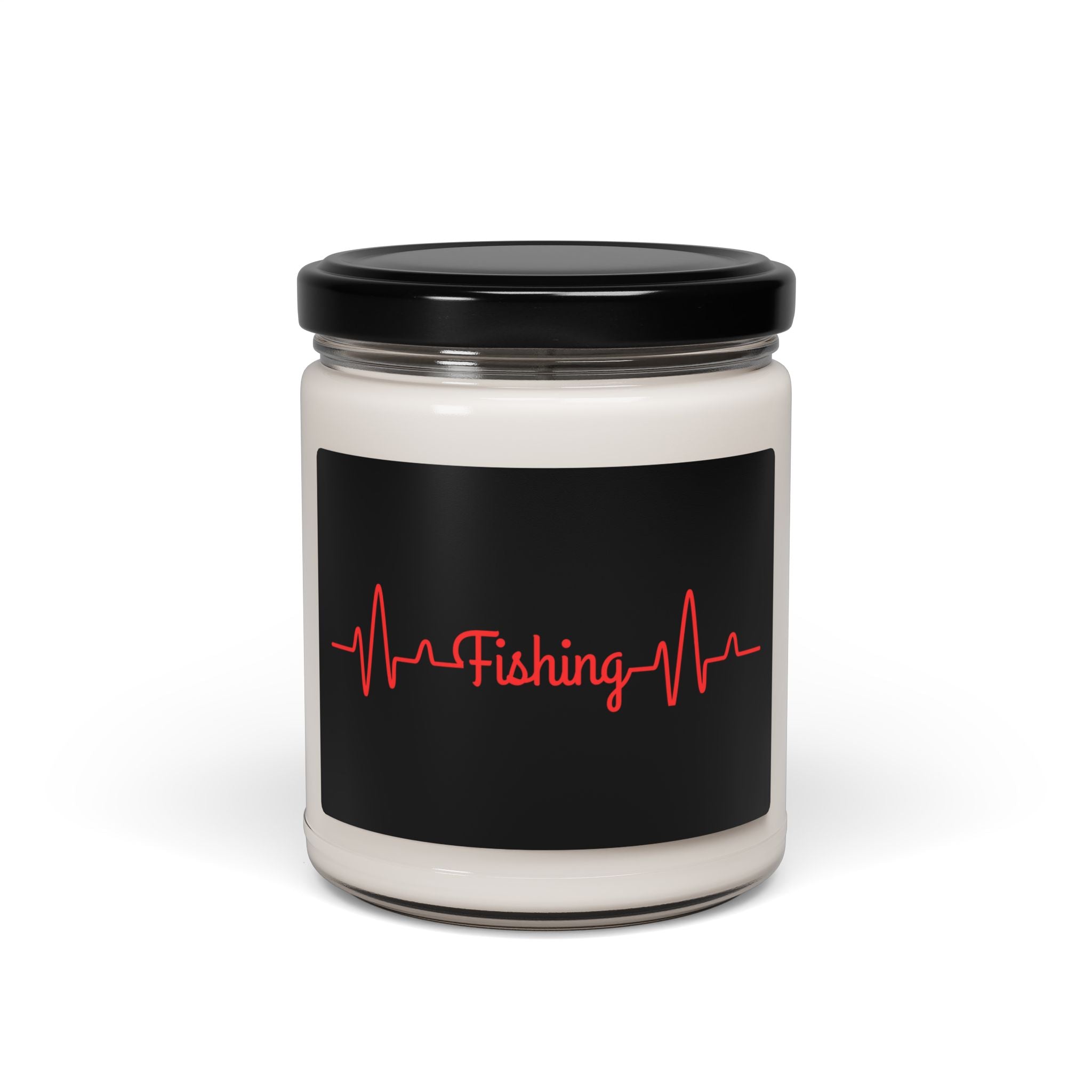 "Fishing Heartbeat" Scented Soy Candle - 9oz Relaxation Gift