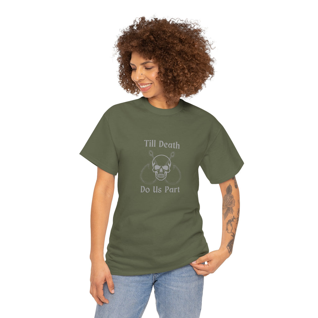 "Till Death Do Us Part" Funny Fishing Softstyle Tee — Gift for Anglers