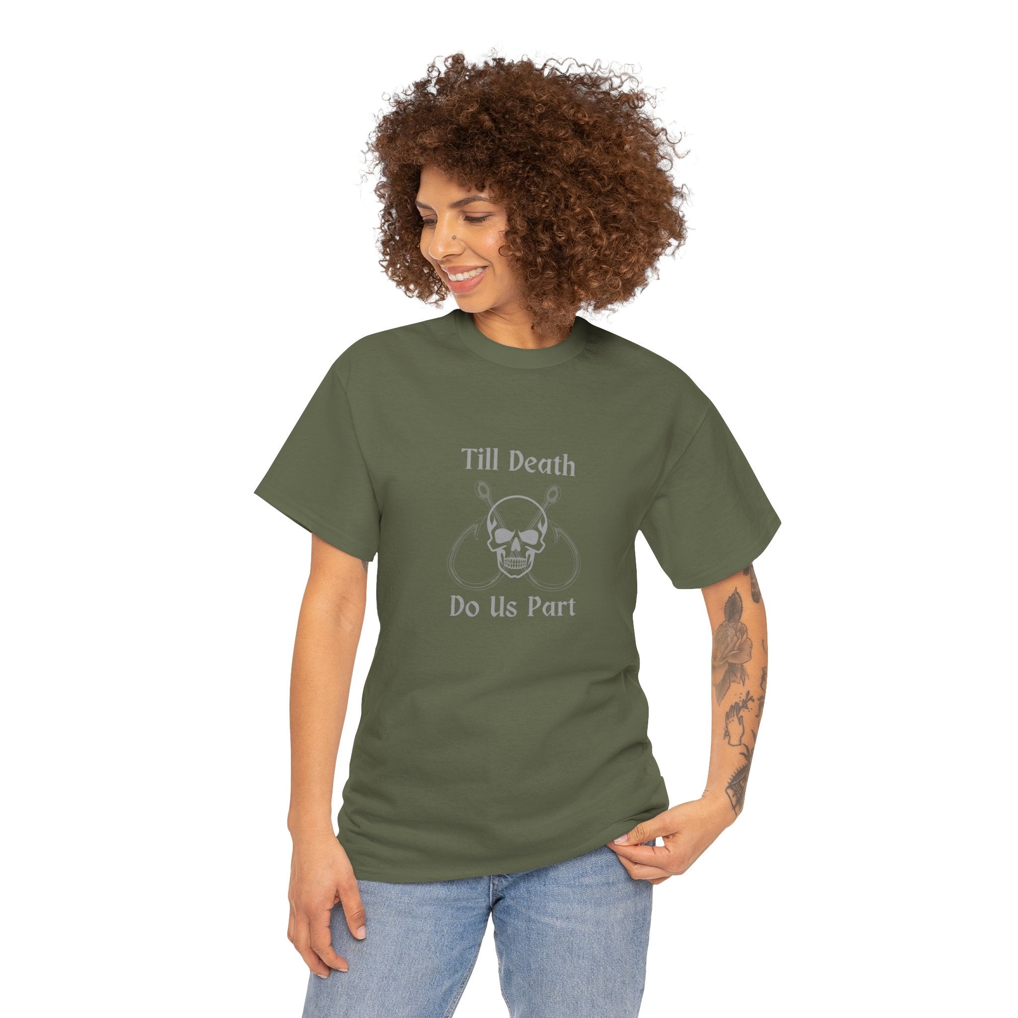 "Till Death Do Us Part" Funny Fishing Softstyle Tee — Gift for Anglers