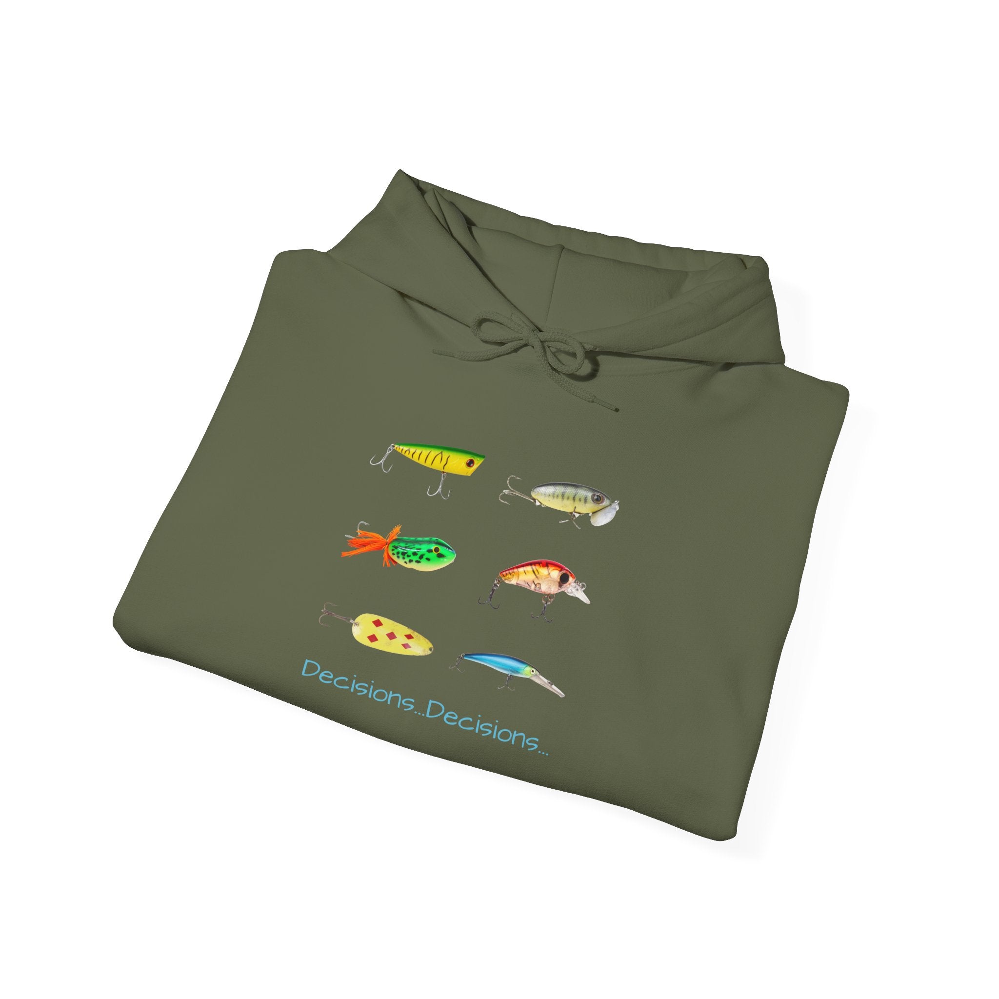 Fishing Enthusiast Hoodie - "Decisions...Decisions..."