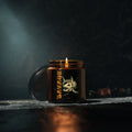 "Savage" Funny Fishing Amber Soy Candle (Masculine) — Gift for Anglers