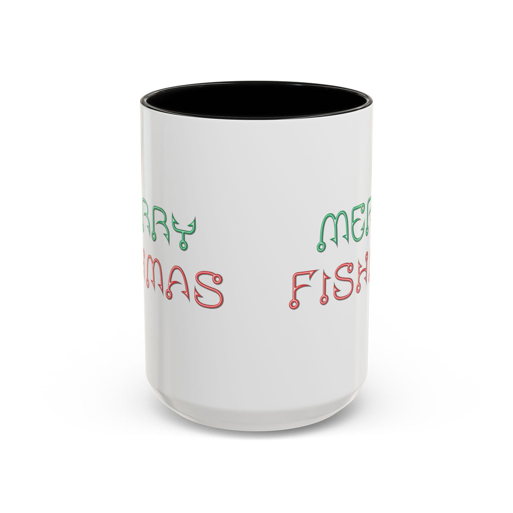 Merry Fishmas Coffee Mug — Funny Holiday Fishing Gift (11/15 oz)