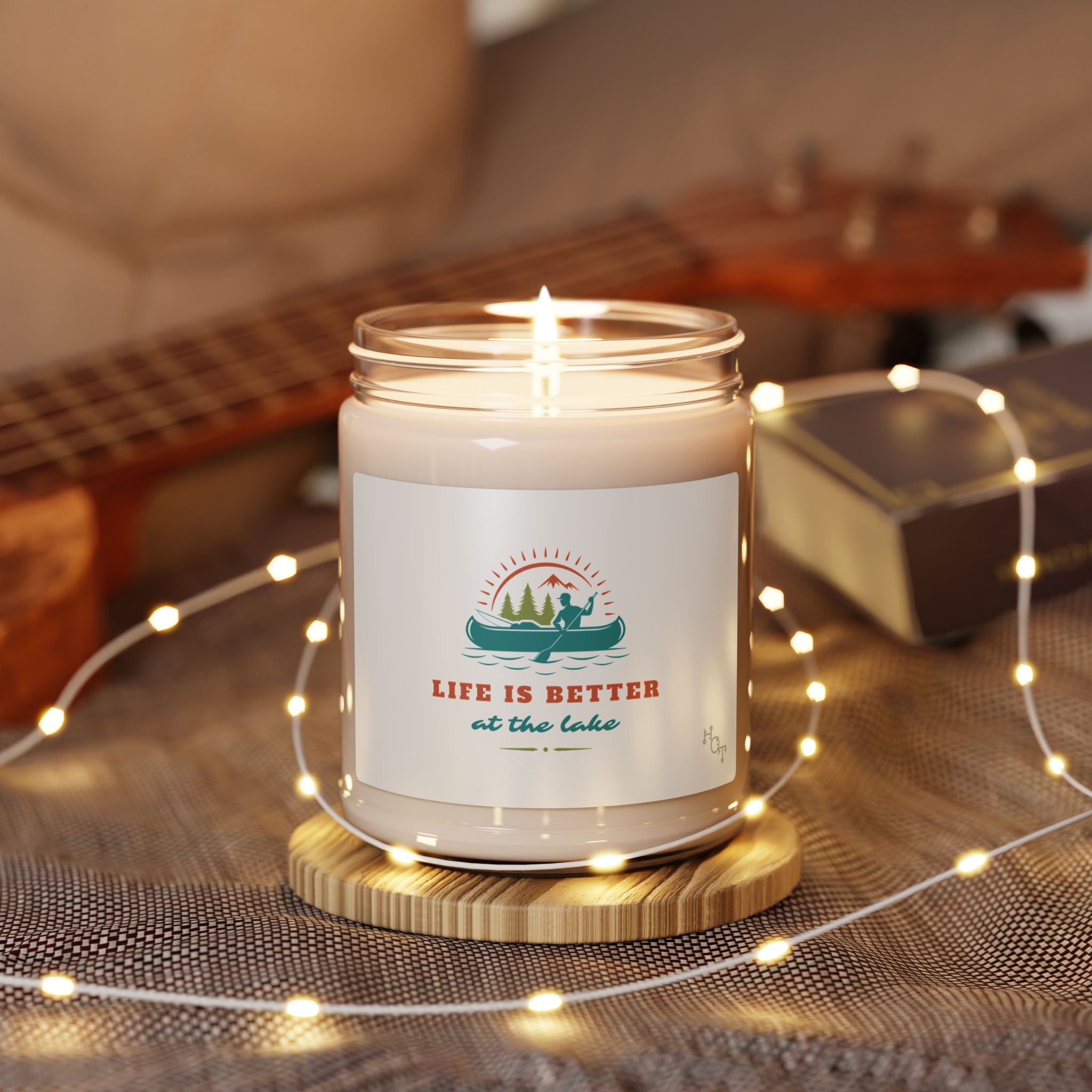 Lake Life Scented Soy Candle — “Life Is Better at the Lake” 9oz