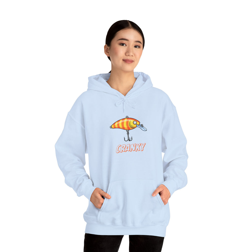 Fishing Lure Hoodie — Retro Crankbait Design "CRANKY"