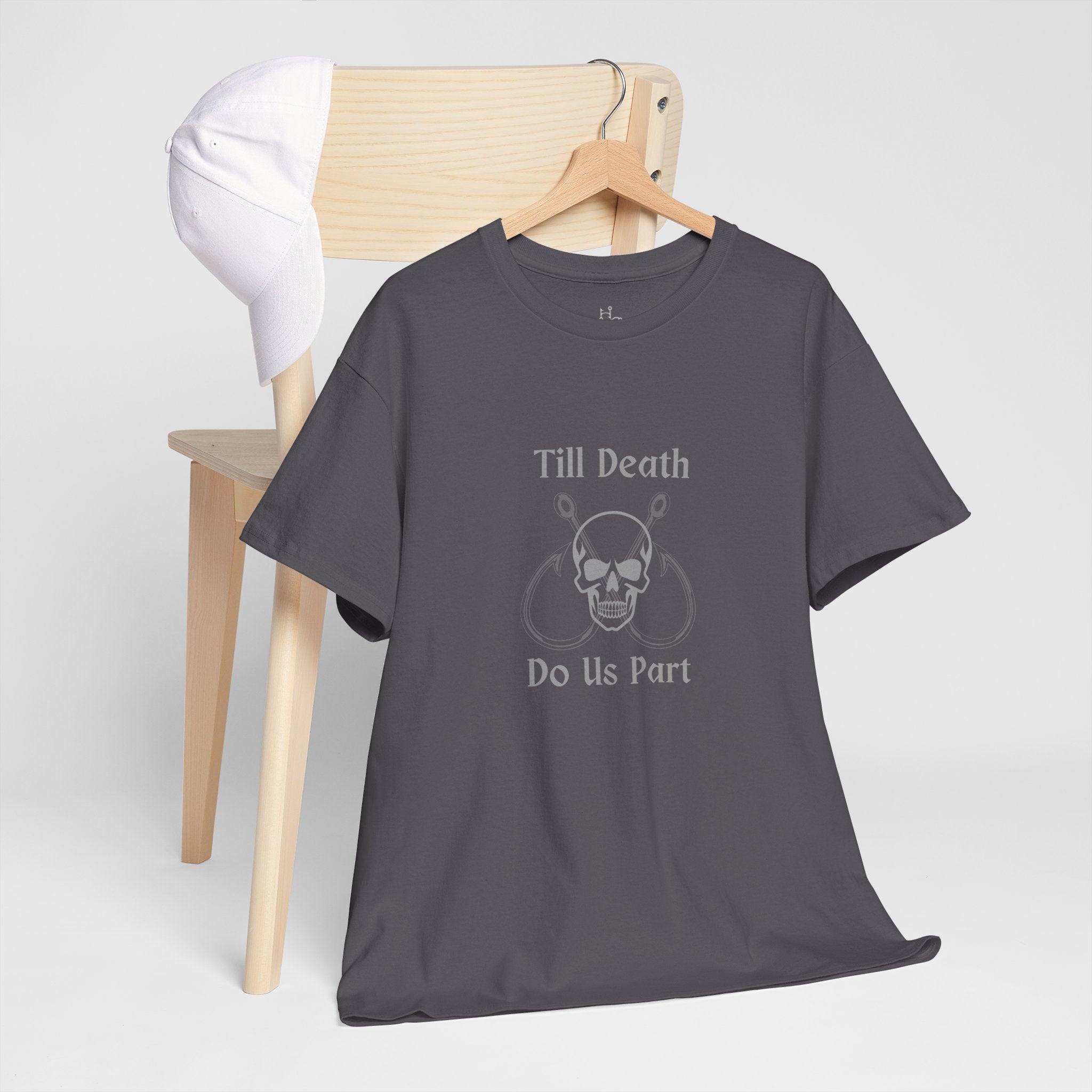 "Till Death Do Us Part" Funny Fishing Softstyle Tee — Gift for Anglers