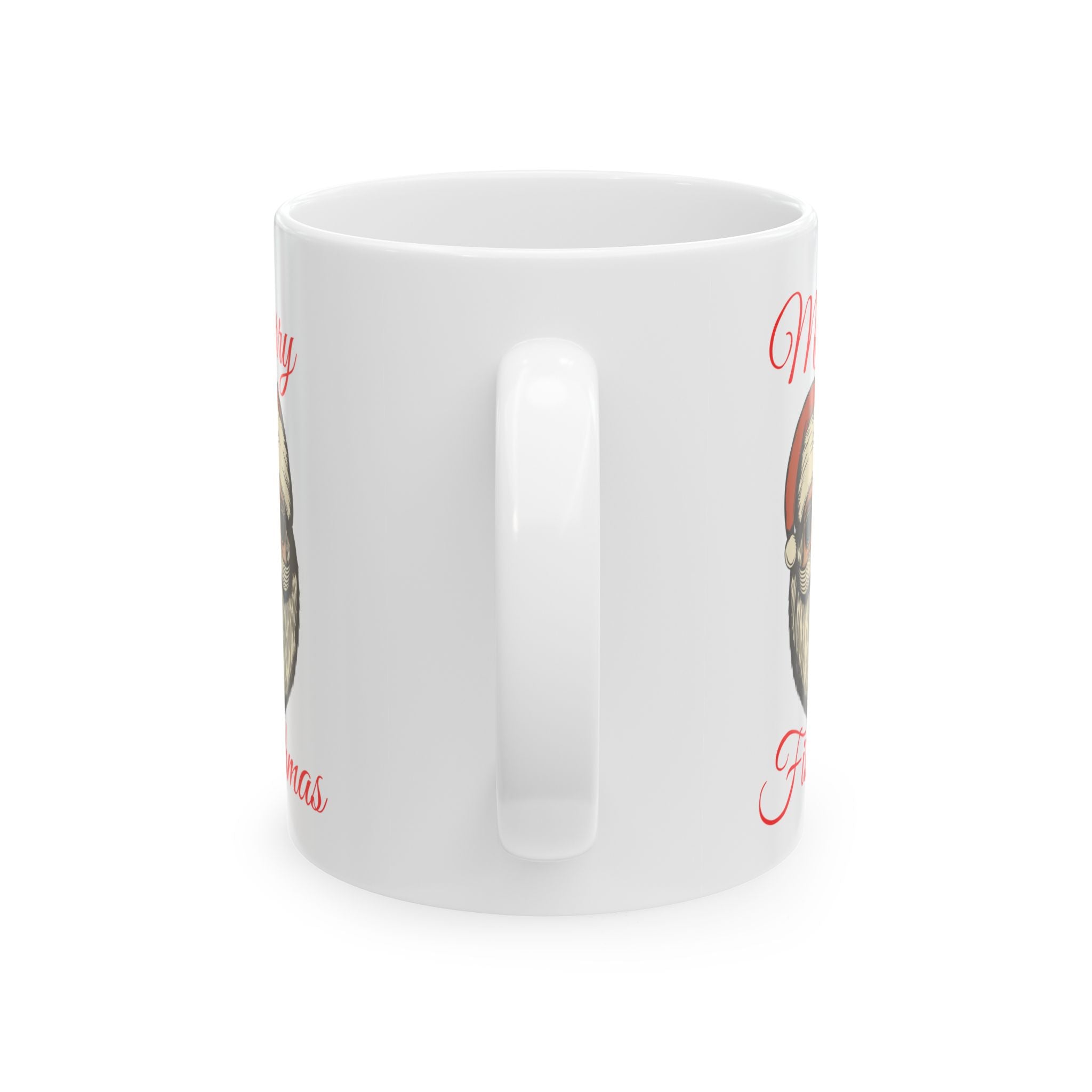 Merry Fishmas Ceramic Mug — "Merry Fishmas" Holiday Coffee Cup (11oz & 15oz)