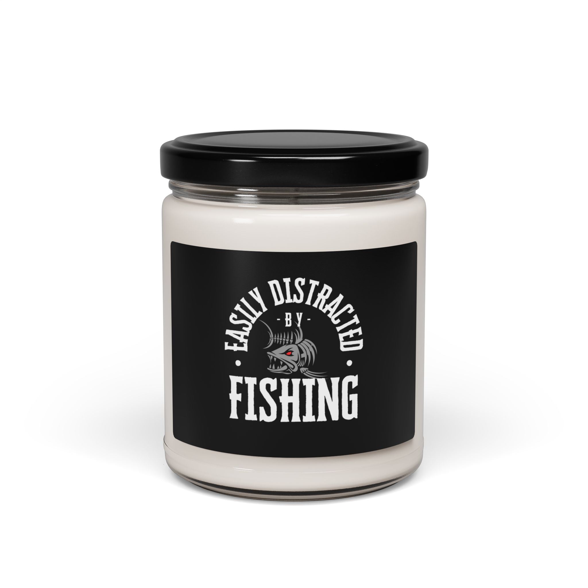 "Easily Distracted by Fishing" Scented Soy Candle - 9oz