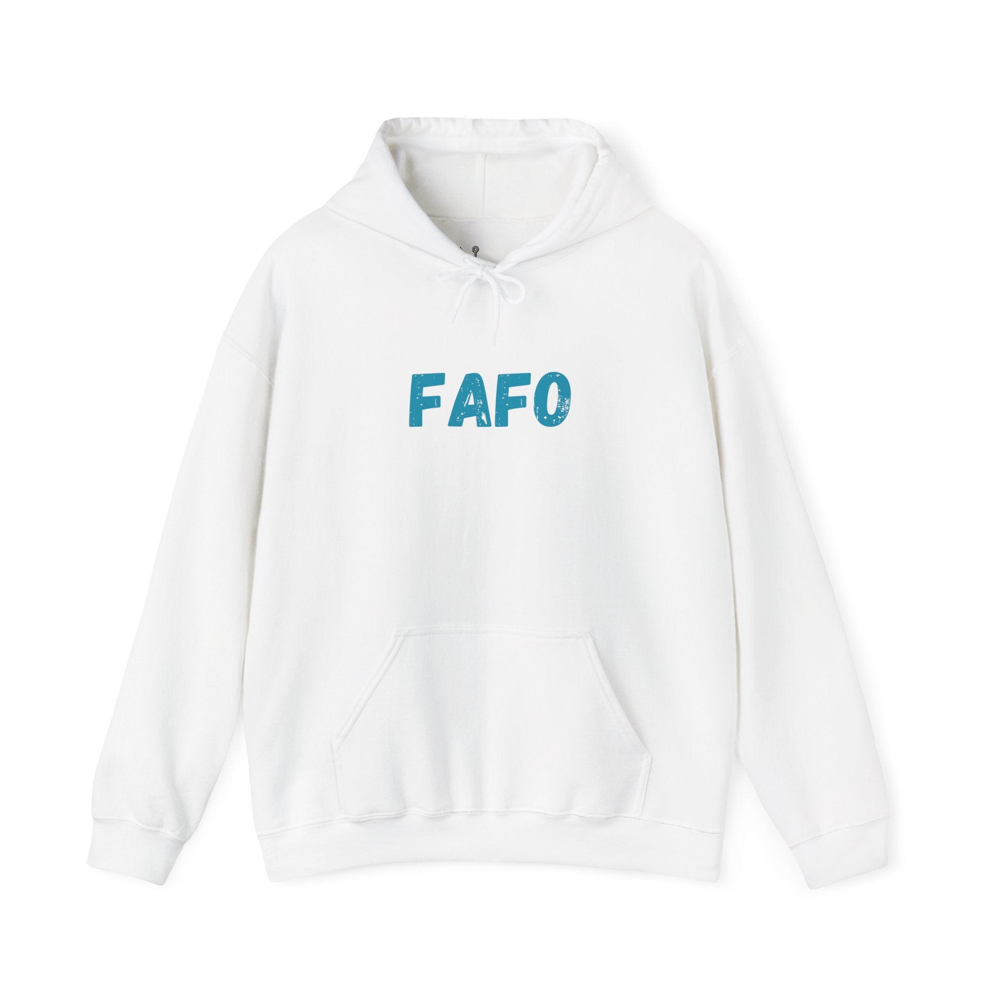 "FAFO - Fish Around and Find Out" Shark Unisex Heavy Blend™ Hooded Sweatshirt - Fun & Casual Streetwear