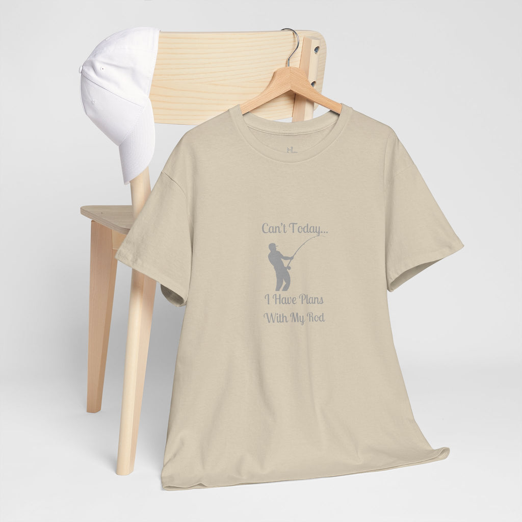 "Can't Today...I Have Plans With My Rod" Funny Fishing Softstyle Tee — Gift for Anglers