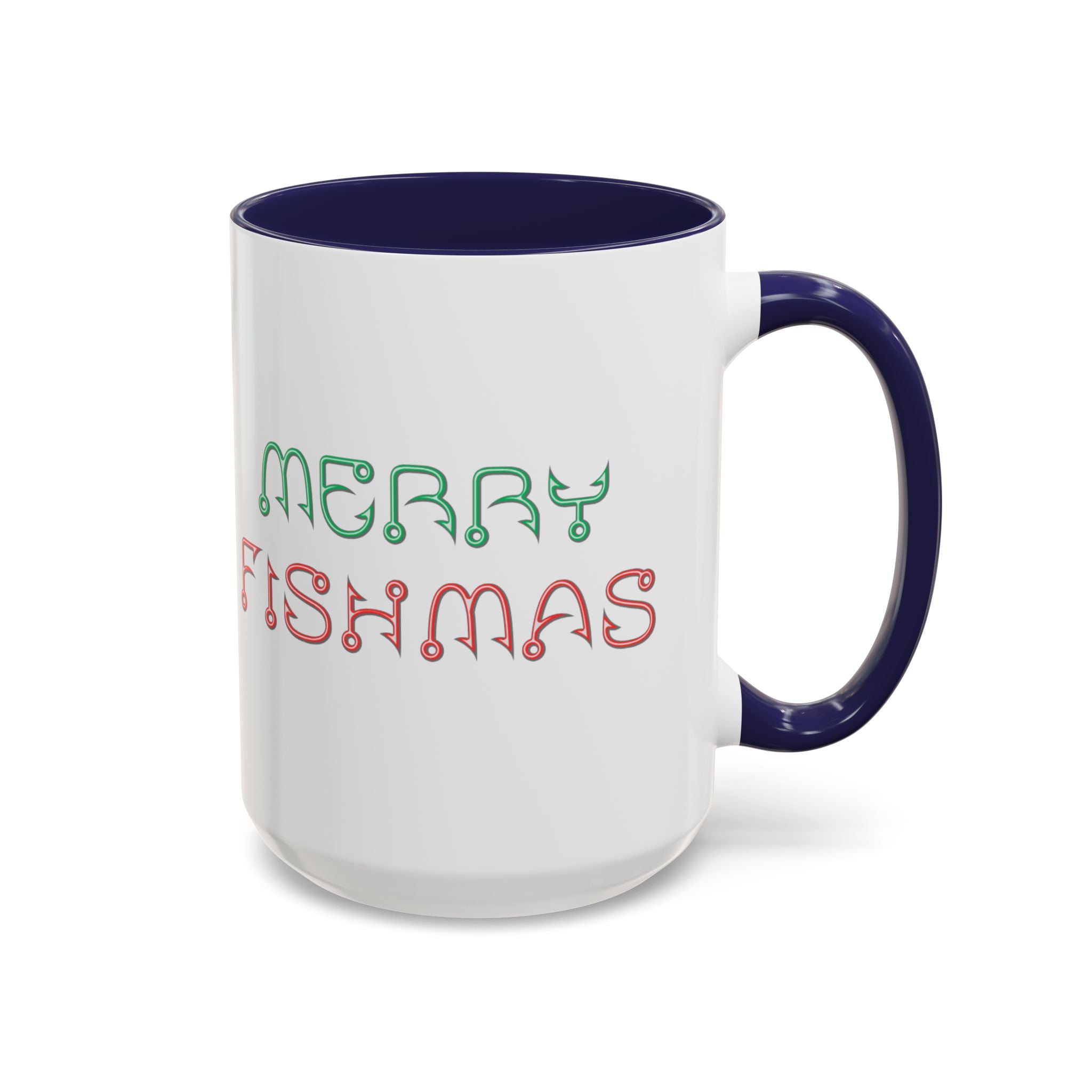 Merry Fishmas Coffee Mug — Funny Holiday Fishing Gift (11/15 oz)