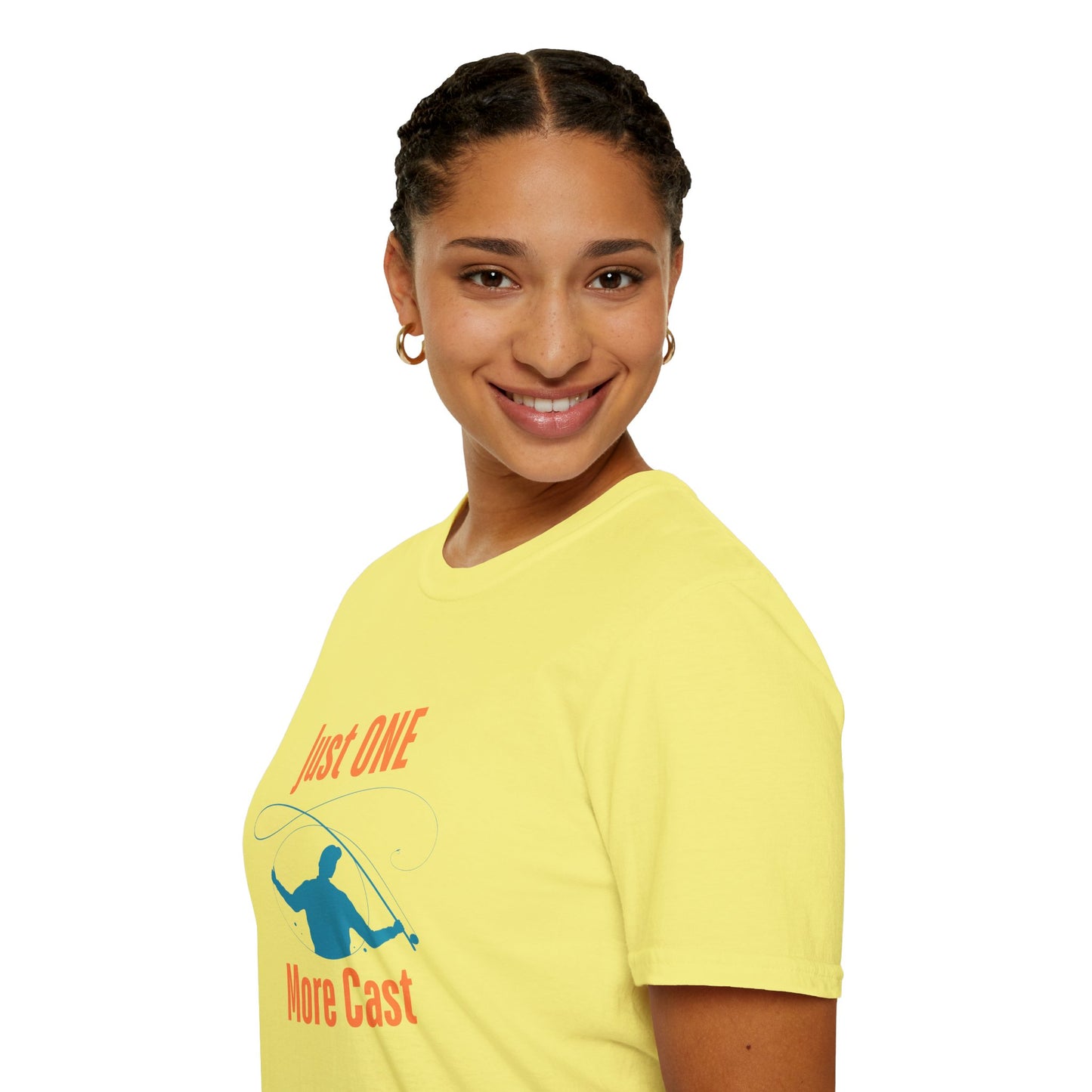 "Just ONE More Cast" Fishing T-Shirt - Unisex Softstyle Tee