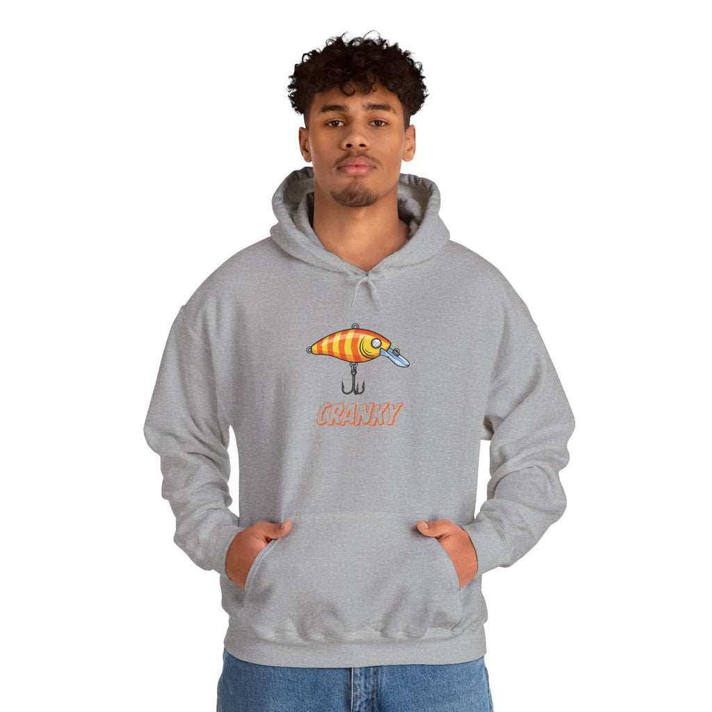 Fishing Lure Hoodie — Retro Crankbait Design "CRANKY"