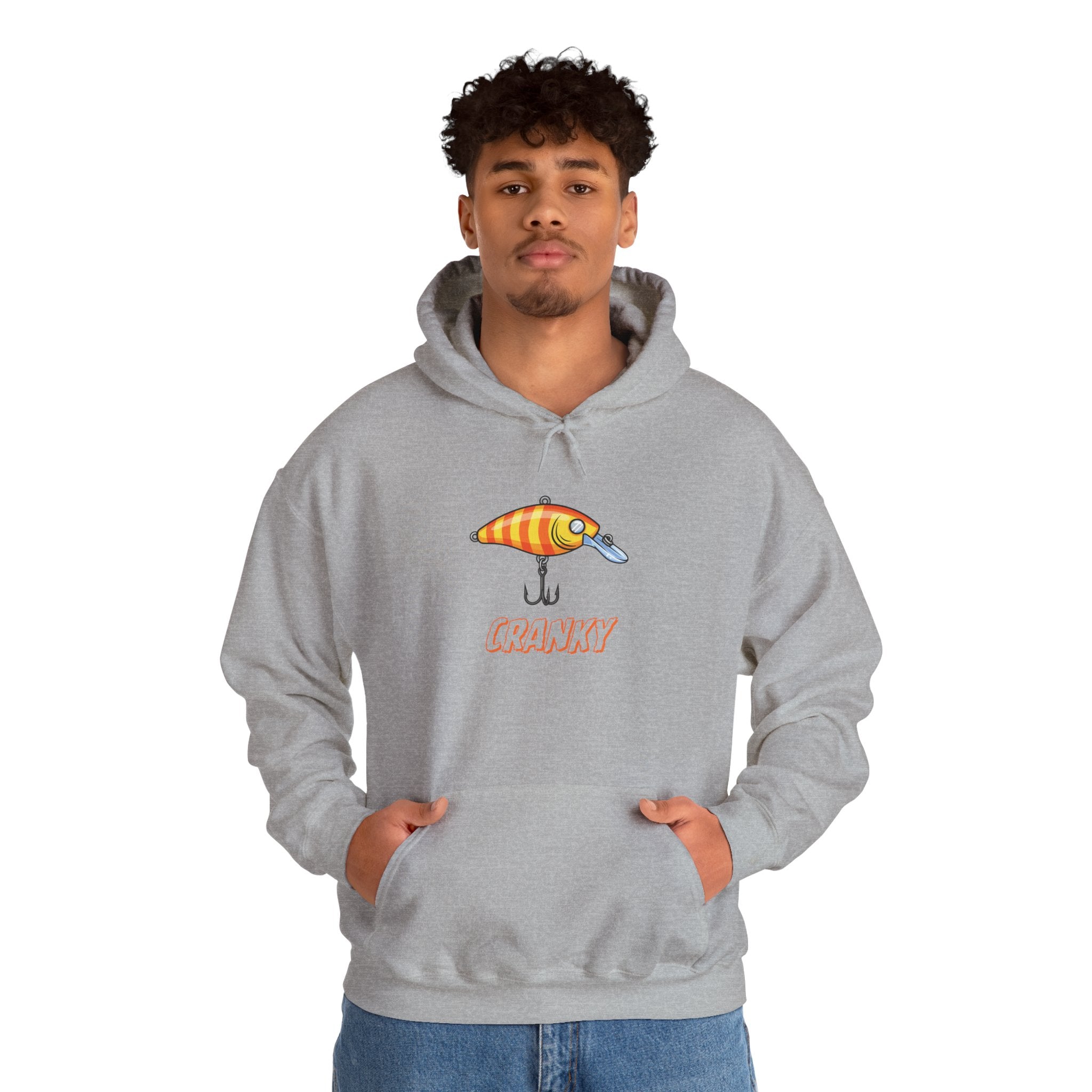 Fishing Lure Hoodie — Retro Crankbait Design "CRANKY"