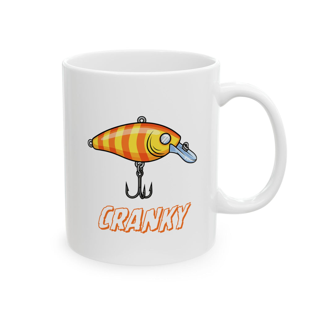 "Cranky" Fishing Themed Ceramic Mug — (11oz, 15oz)