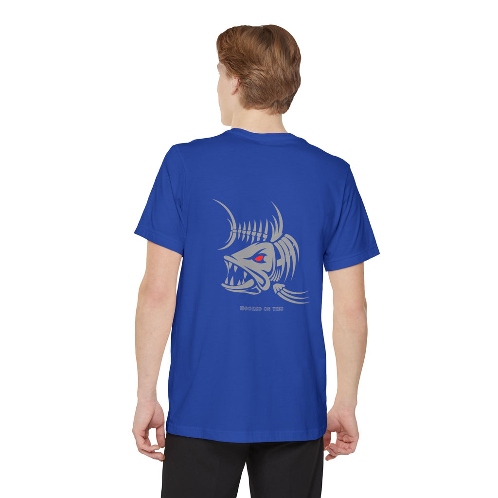 "Fishing University" Unisex Pocket T-Shirt - Unique Graphic Tee for Casual Style.