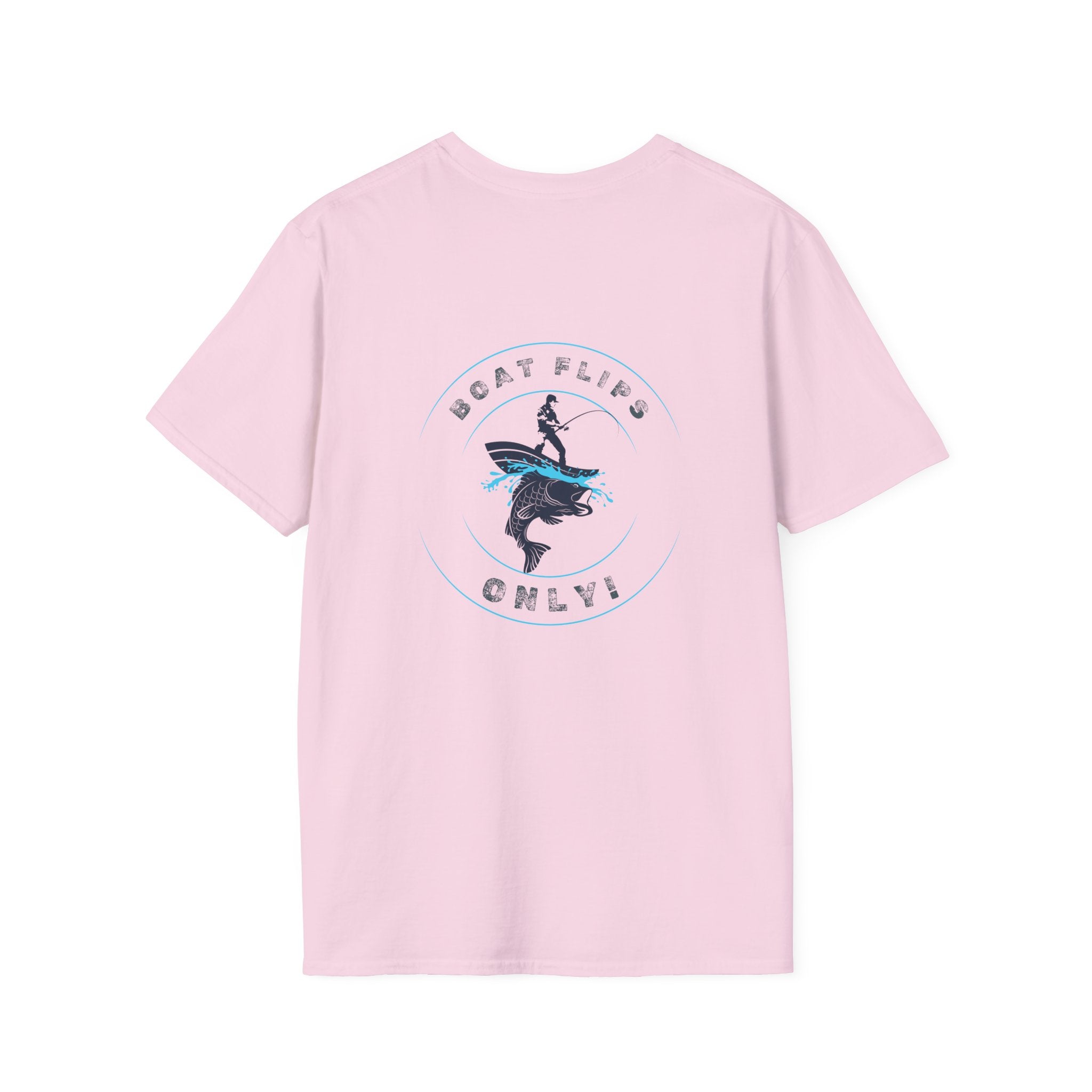 "BFO: Boat Flips Only" Unisex Softstyle T-Shirt - Perfect for Fishing Enthusiasts