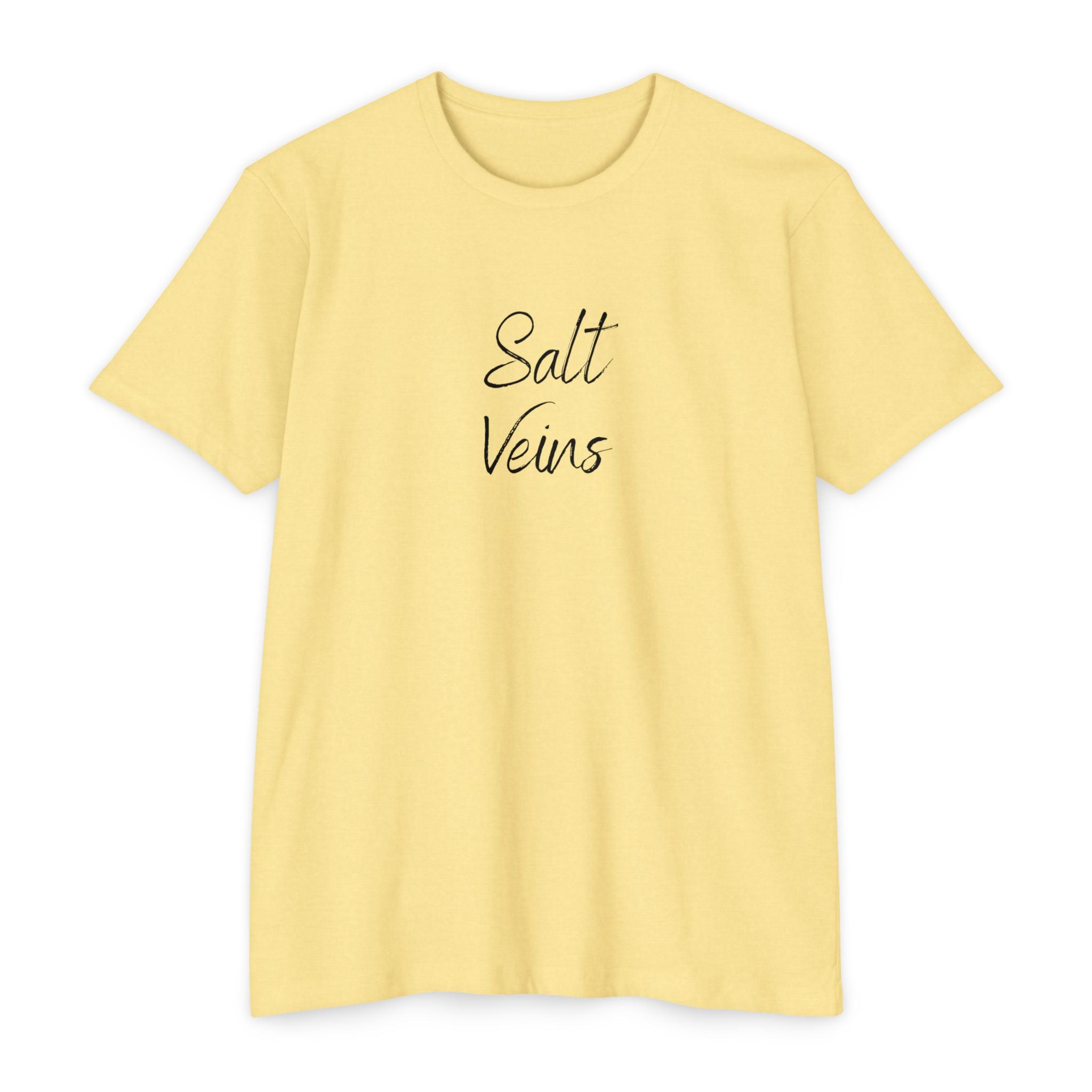 Salt Veins Unisex CVC Jersey T-shirt – Casual Summer Wear