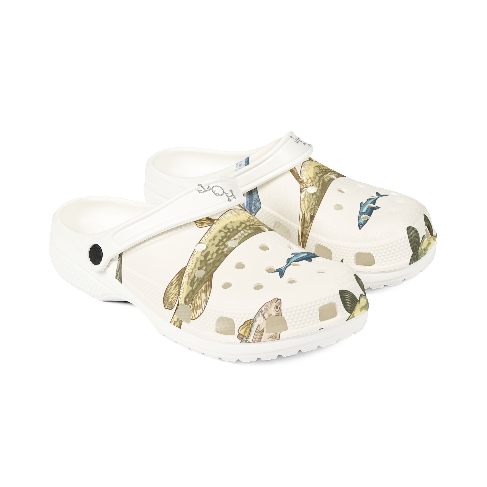 Fish Pattern Foam Clogs — Fish Themed EVA Shoes