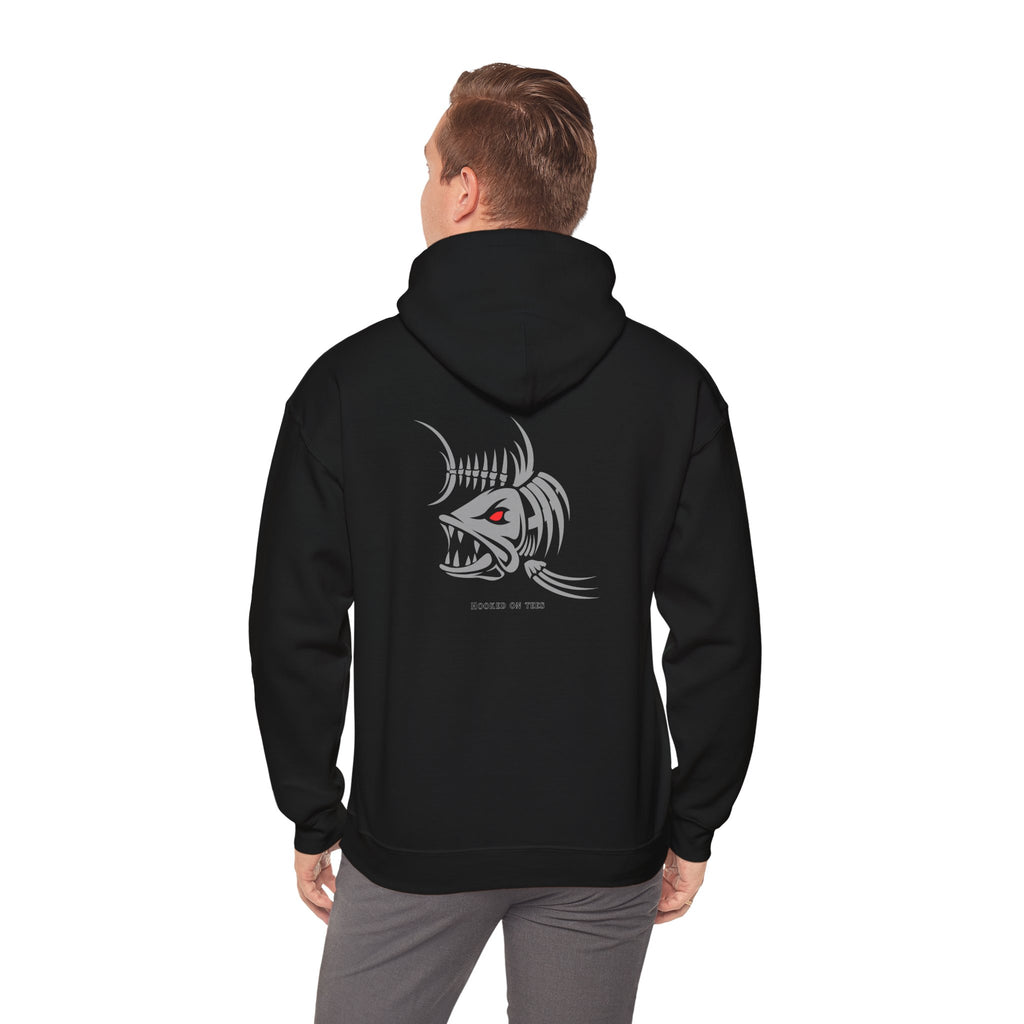 "Fishing University" Unisex Heavy Blend Hoodie - Fun Design for Fishermen