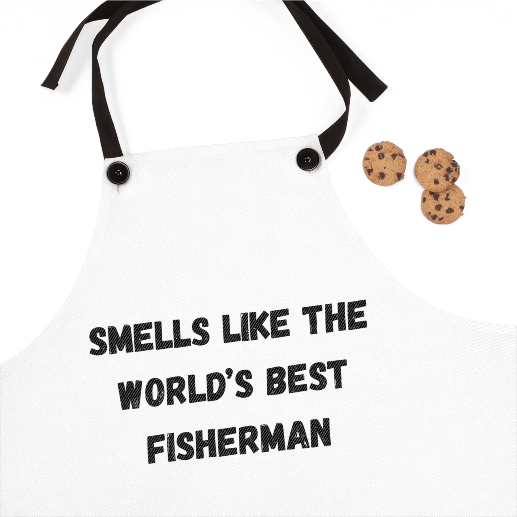 Smells Like the World's Best Fisherman Apron — Funny Fishing Gift for Anglers