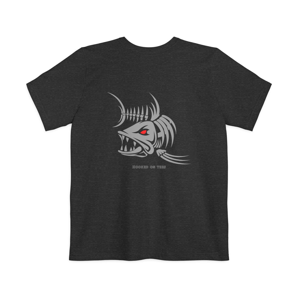 "Fishing University" Unisex Pocket T-Shirt - Unique Graphic Tee for Casual Style.