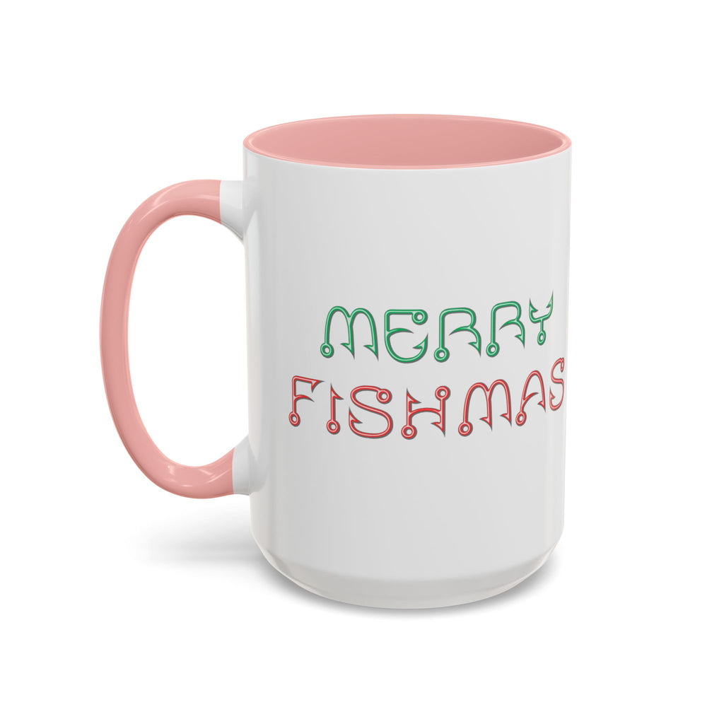 Merry Fishmas Coffee Mug — Funny Holiday Fishing Gift (11/15 oz)