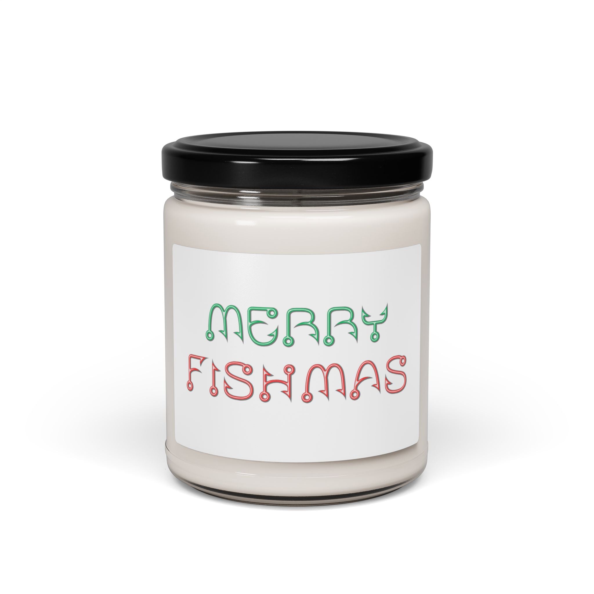 Merry Fishmas Soy Candle — 9oz Holiday Scented Jar Candle